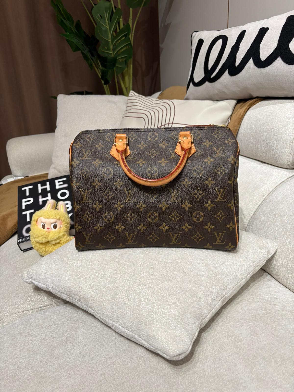 Lv speedy 30 monogram 100%Authentic,92%new✅塵袋 