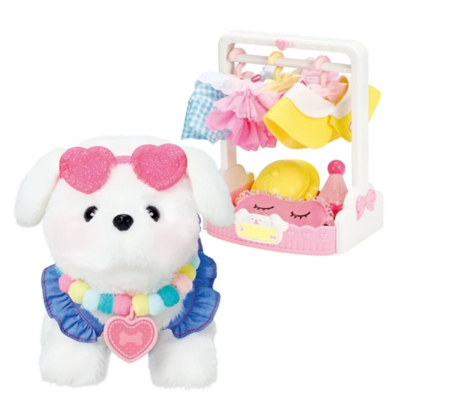 兒童電動寵物狗玩具 換裝小狗玩具 女童禮物 可愛互動寵物玩具 會走路會叫玩具狗