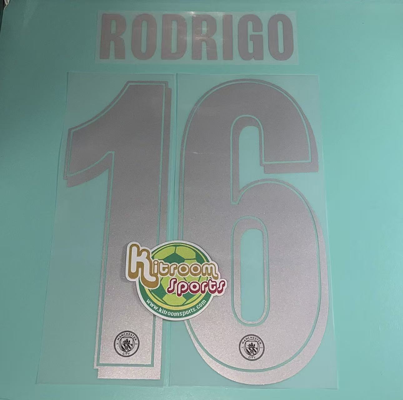2025-26 Manchester City Away UCL Nameset #16 RODRIGO