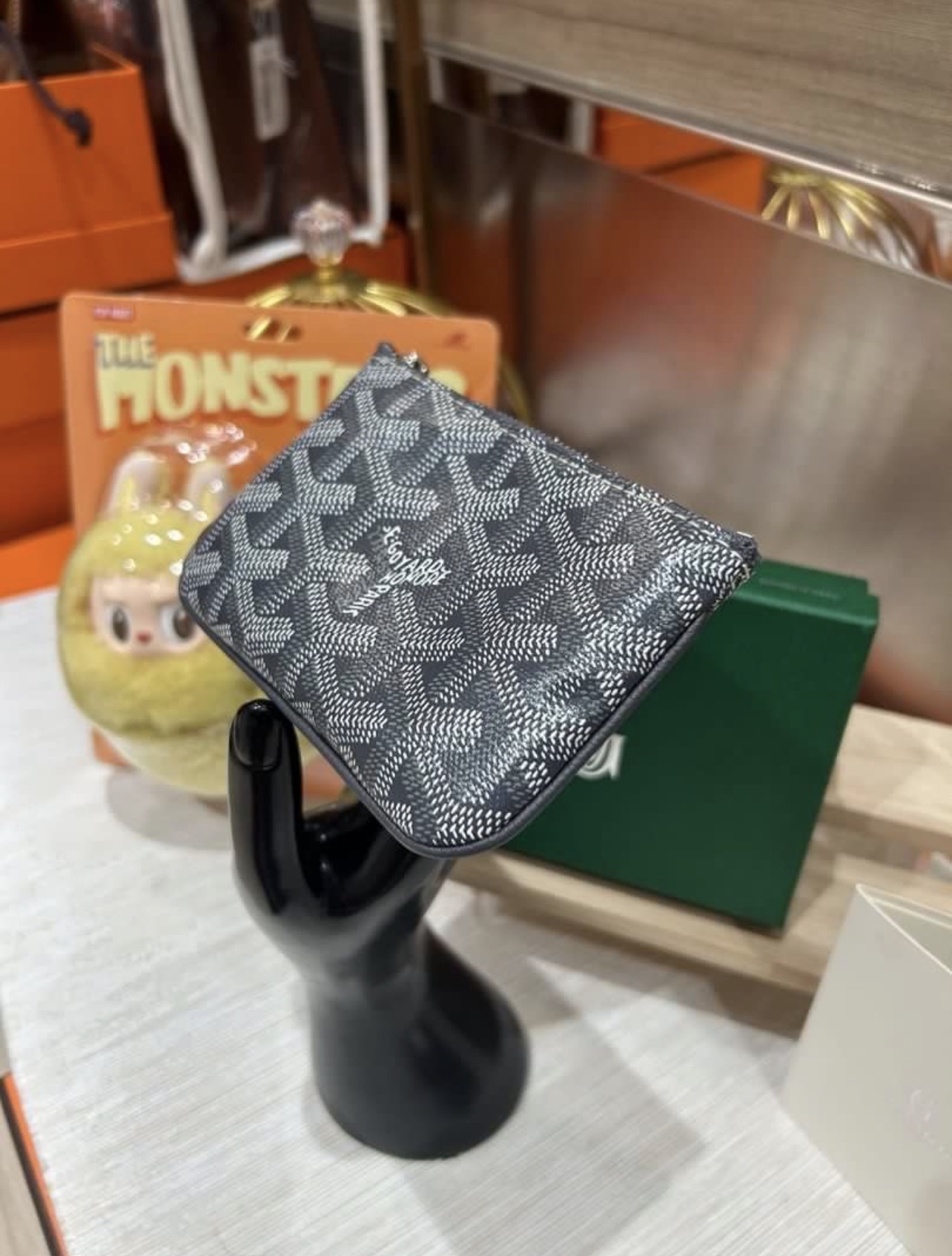 Goyard Coin Purse Small Pouch Grey 100%Authentic, 99%New ✅香港專門店收據✅Box