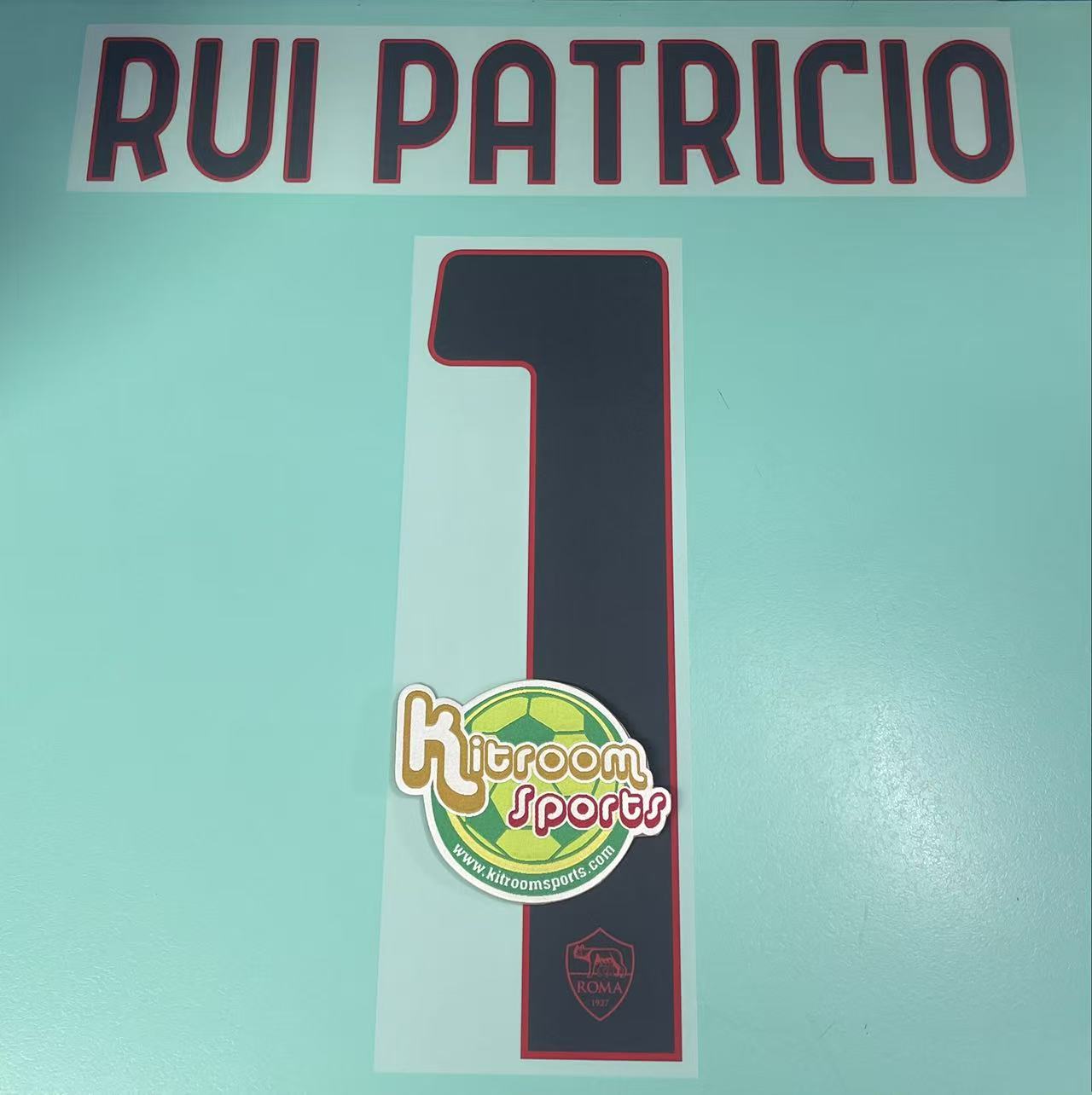 2023-24 Roma GK Nameset #1 RUI PATRICIO