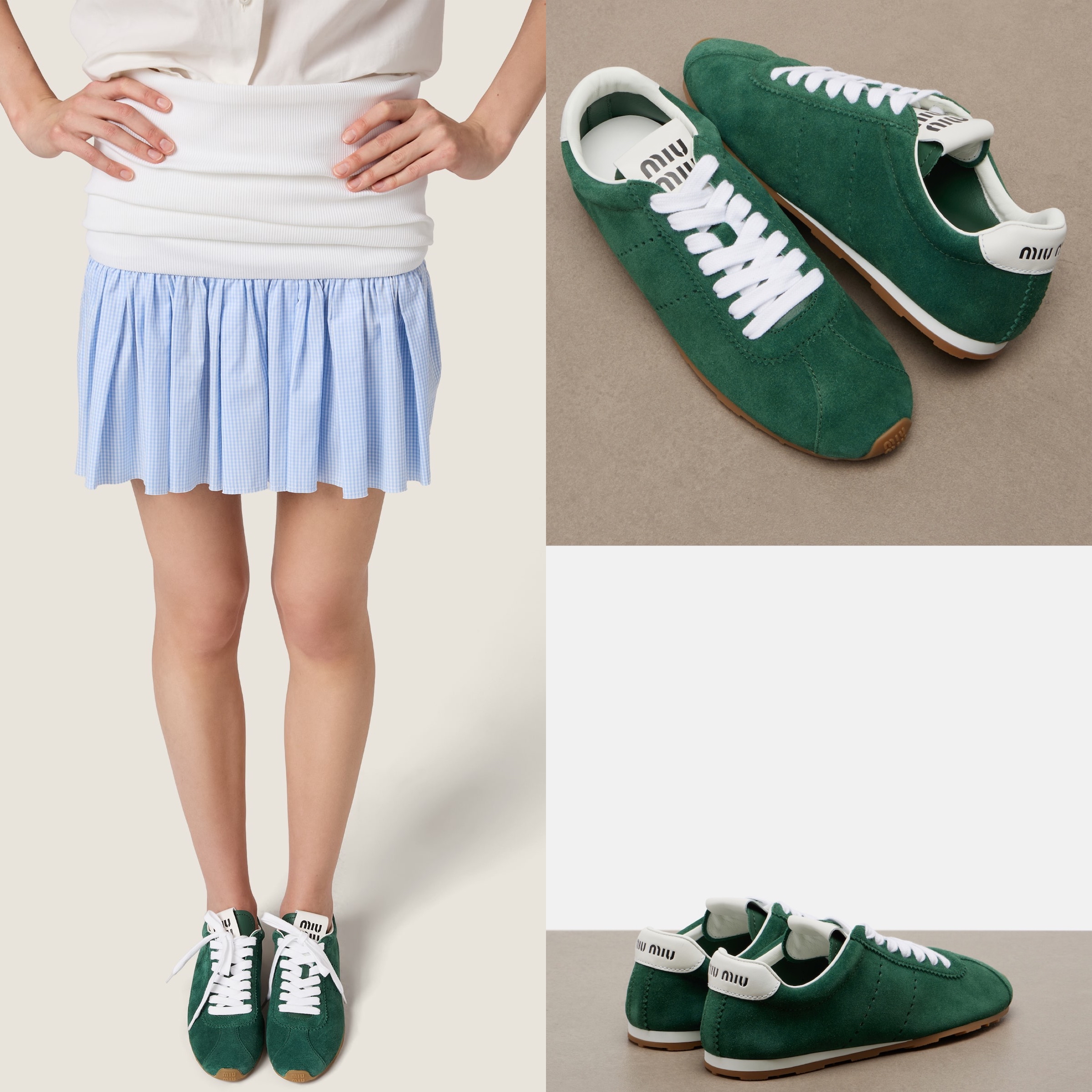 限時優惠✨訂貨🍒MIUMIU plume sneaker 🔖36-39 有半碼  呢個款超好襯🫶🏻