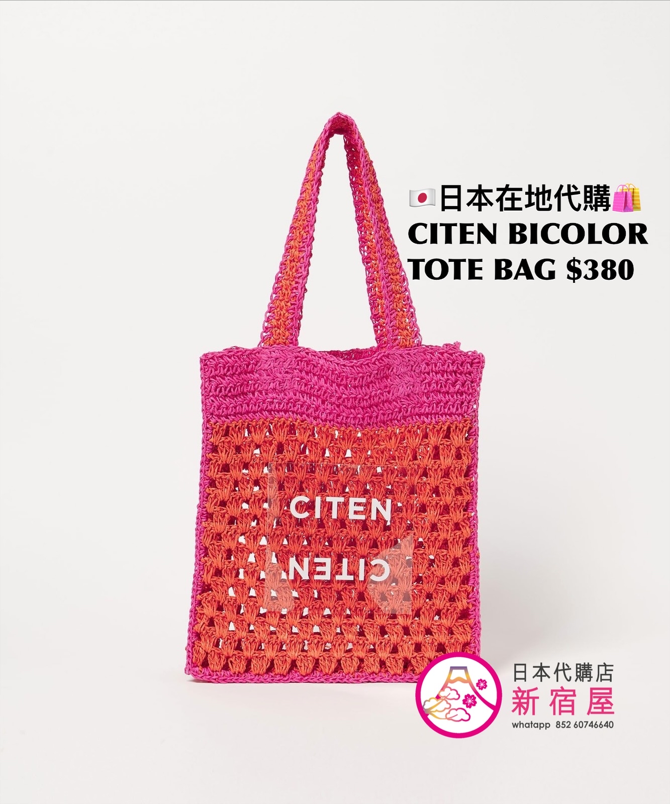 CITEN BICOLOR TOTE BAG