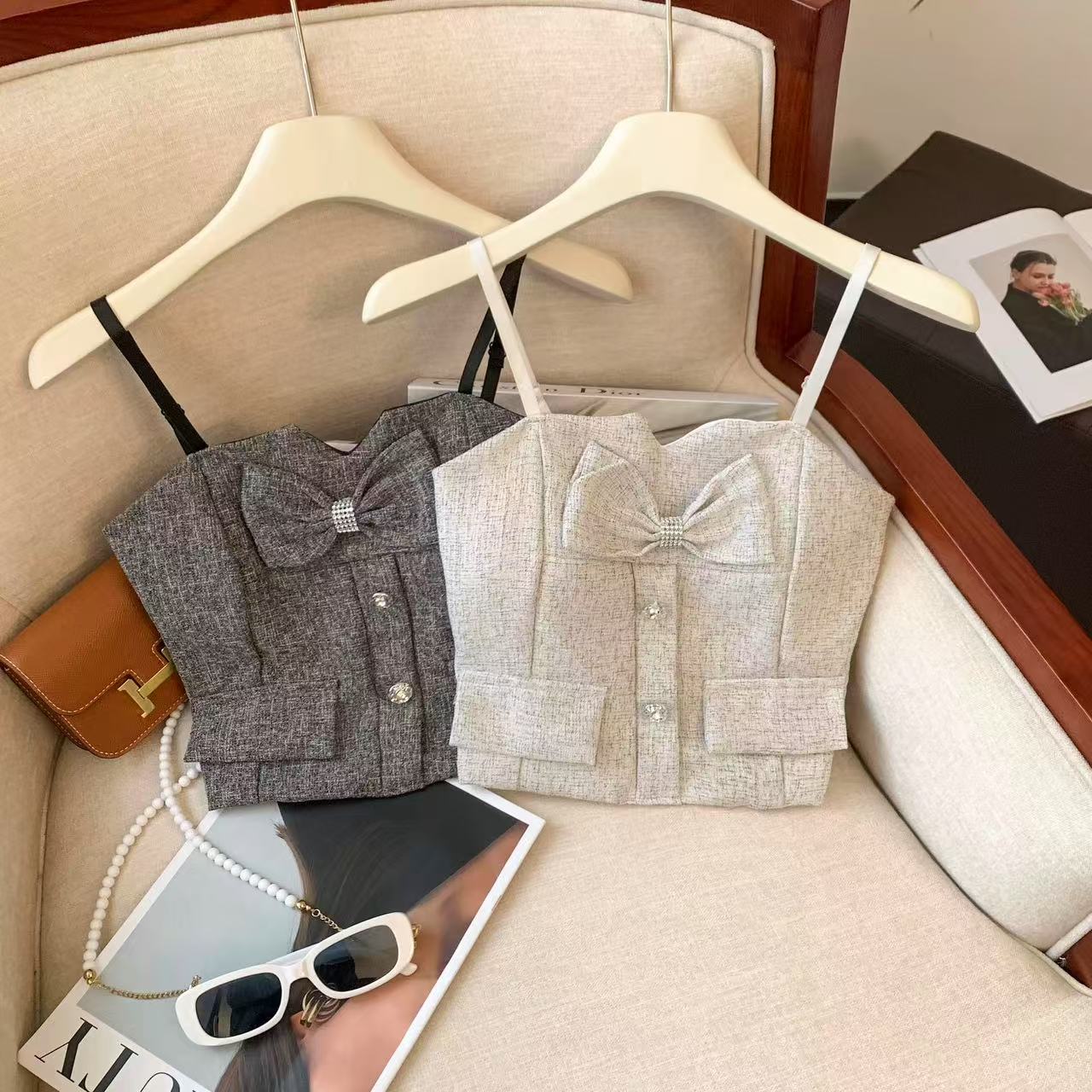 TP310法式小香风吊带