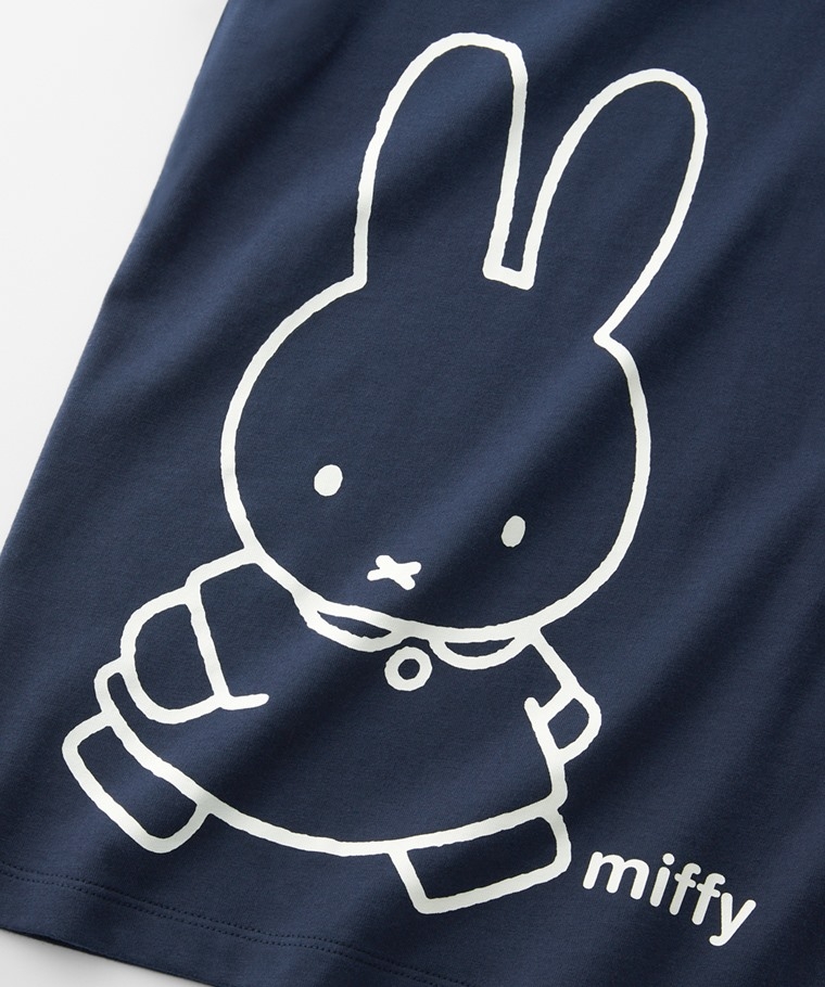 預購 miffy TW 棉 tee walking BL