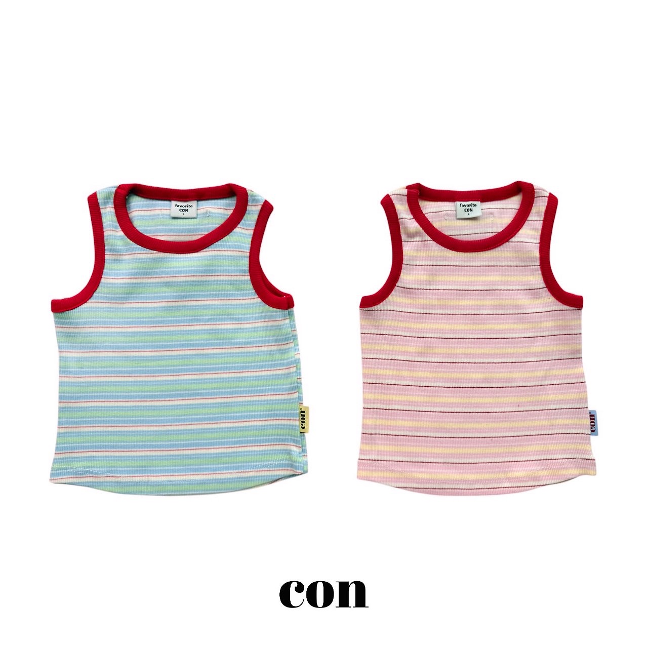 Con | stripe sleeveless (Mint size4(97-107)
