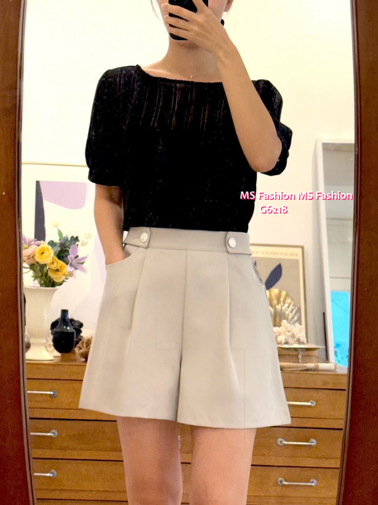 G6218 韓國🇰🇷靚料通花lace top