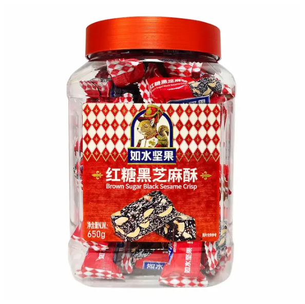 如水堅果 紅糖 黑芝麻酥 650g 平行進口