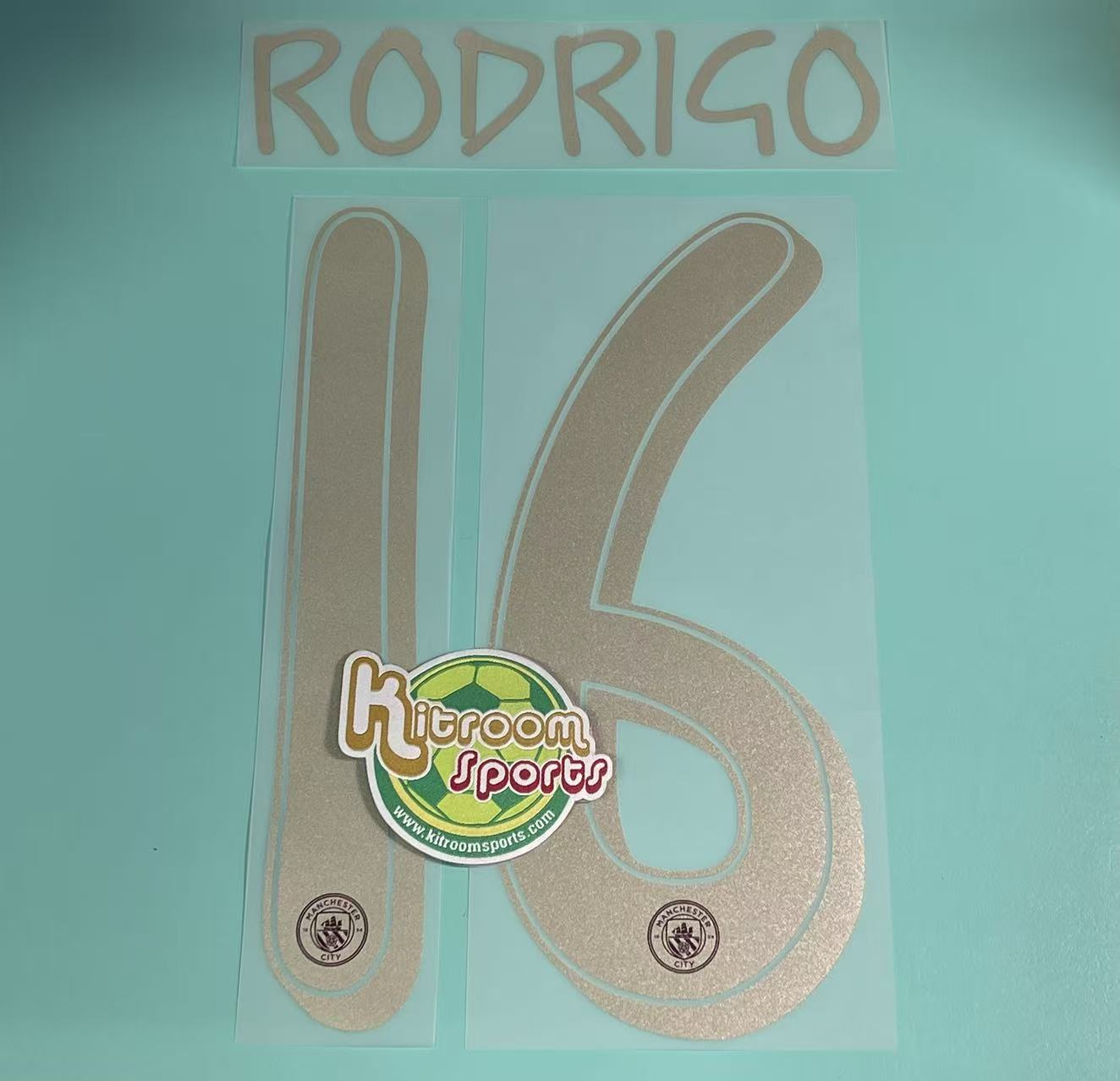 2024-25 Manchester City 3RD UCL Nameset #16 RODRIGO