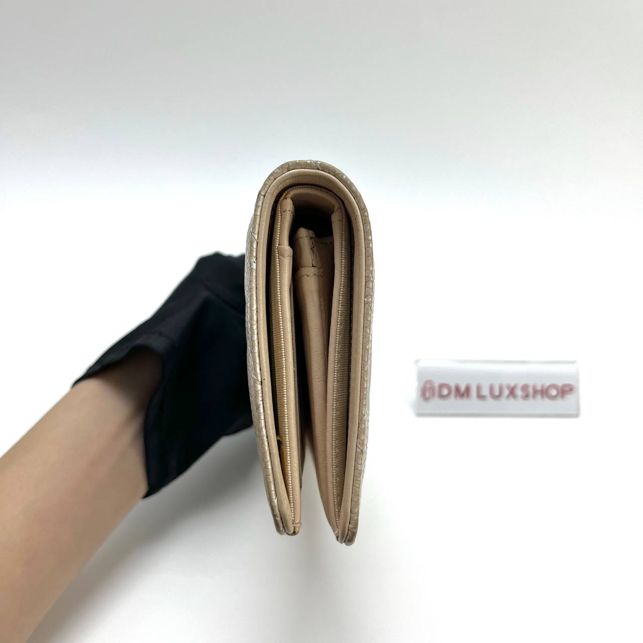 Chanel Beige Caviar Long Wallet (Serial 16)