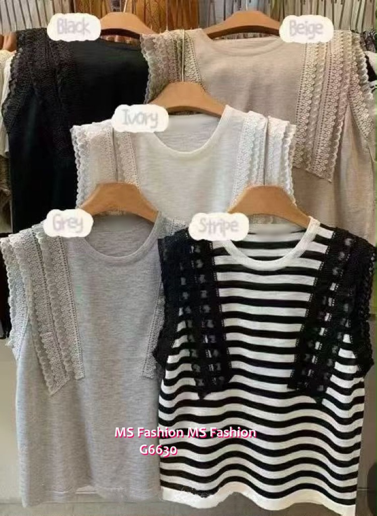 G6630 靚靚拼lace top