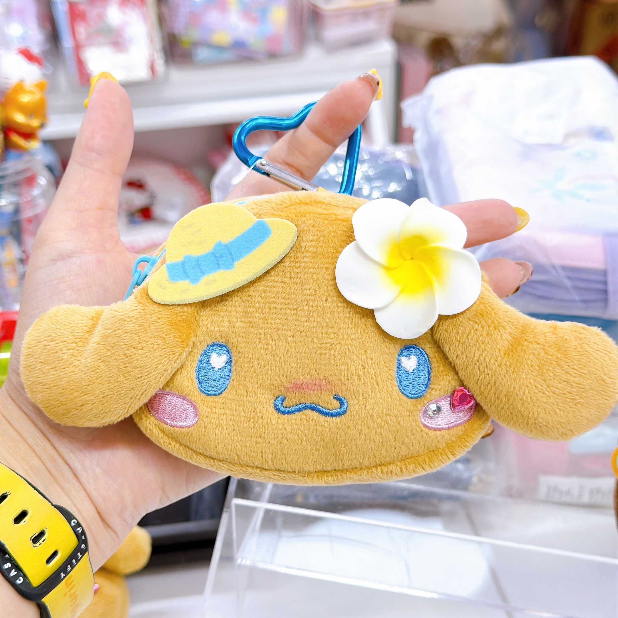 日本直送Sanrio 夏天黑皮泳裝系列 迷你散銀掛包可以放到AirPod