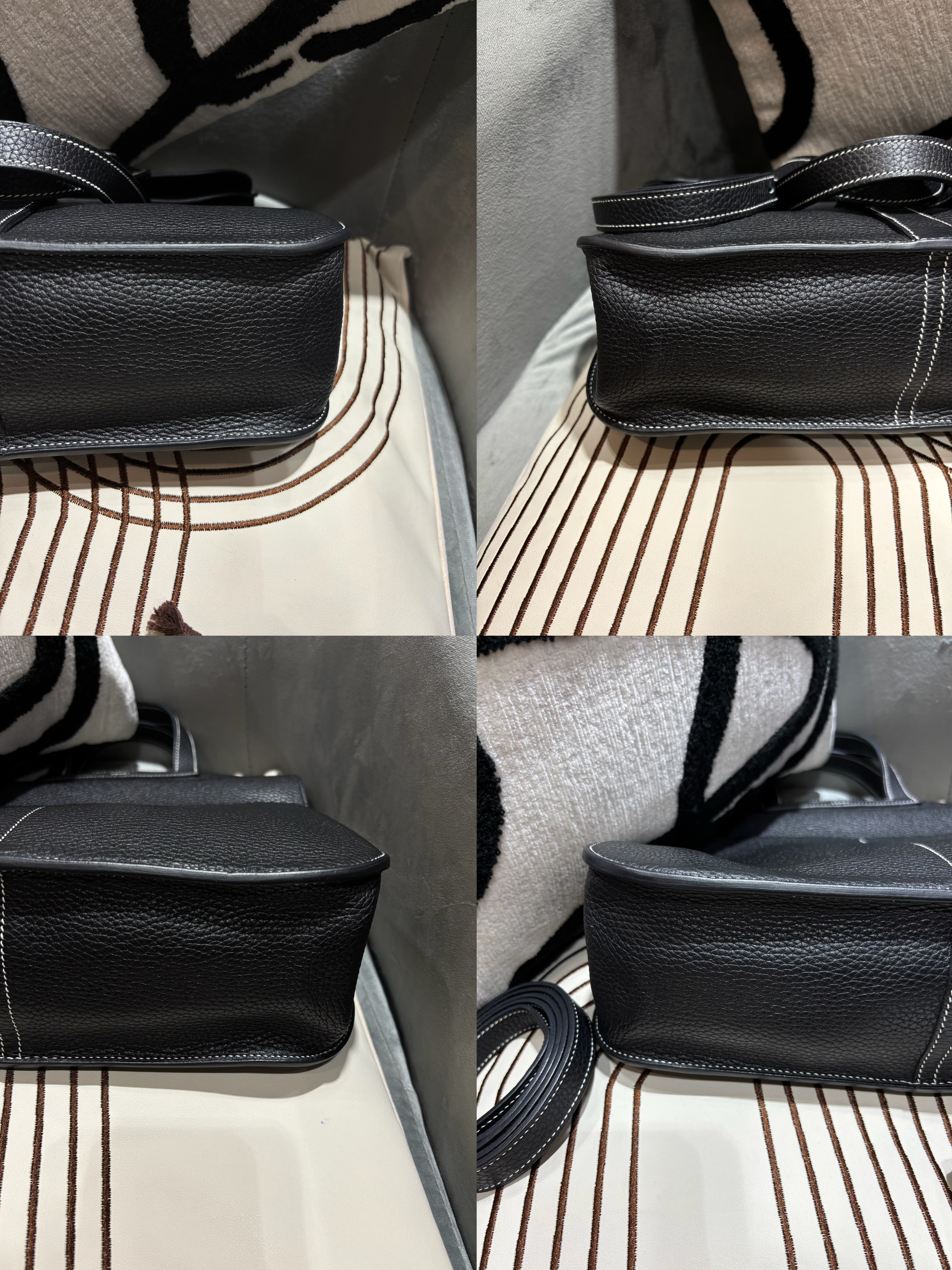 Hermes Halzan 31 ,STAMP X 黑色銀扣 100%Authentic, 98%New  ✅收據✅Dust bag 