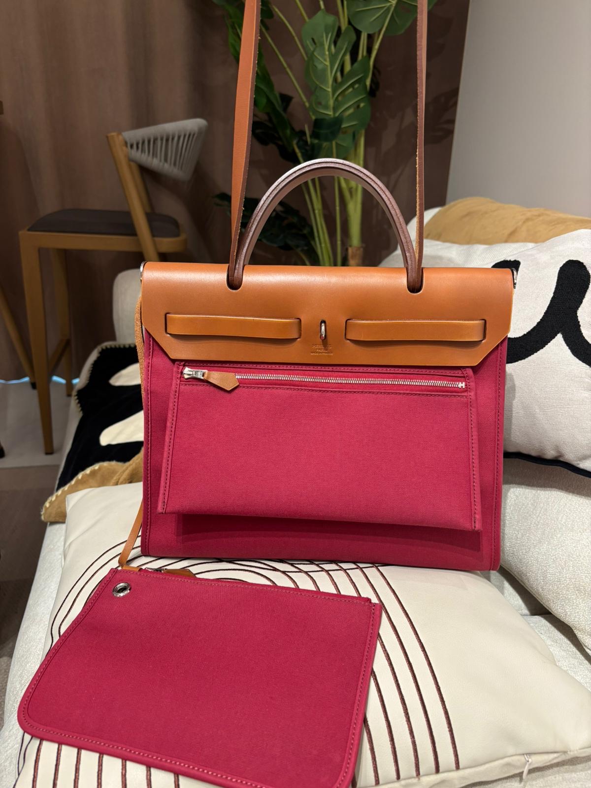 Hermes HERBAG 31,STAMP [O] 100%Authentic, 93%new  ✅dust bag✅pouch 