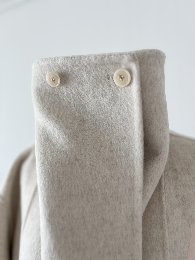 [70% Wool] Parisian Belted Wool Coat (Dark Grey)