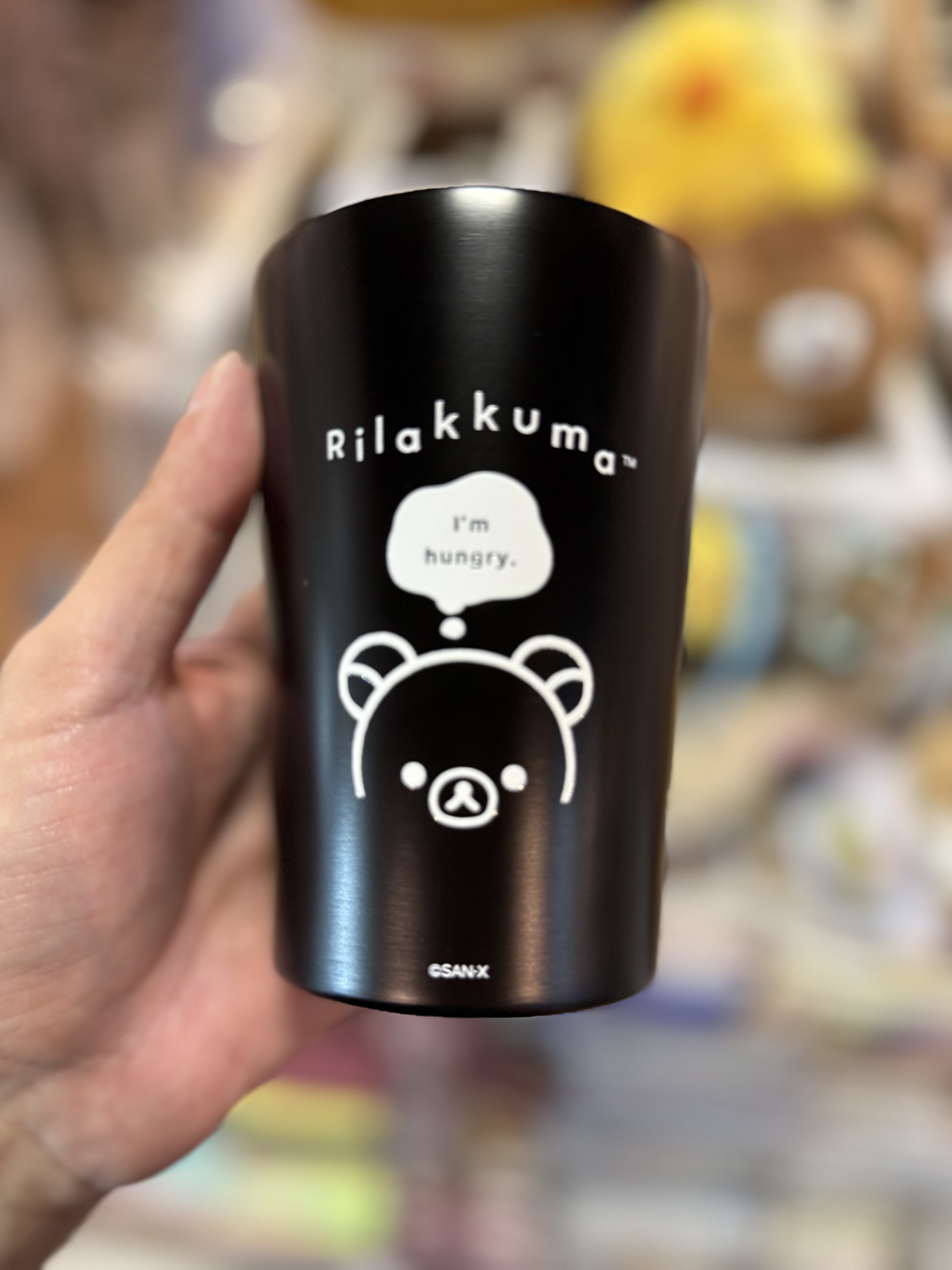 《現貨》全新Rilakkuma黑白造型兩重不鏽鋼保溫杯