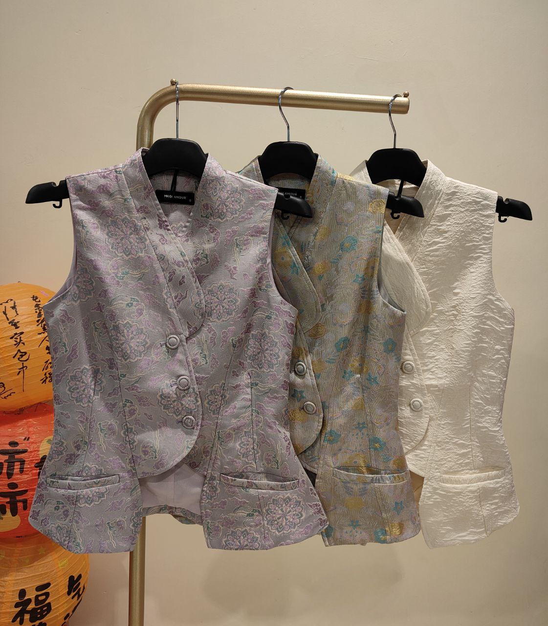 马甲式旗袍上衣 2641