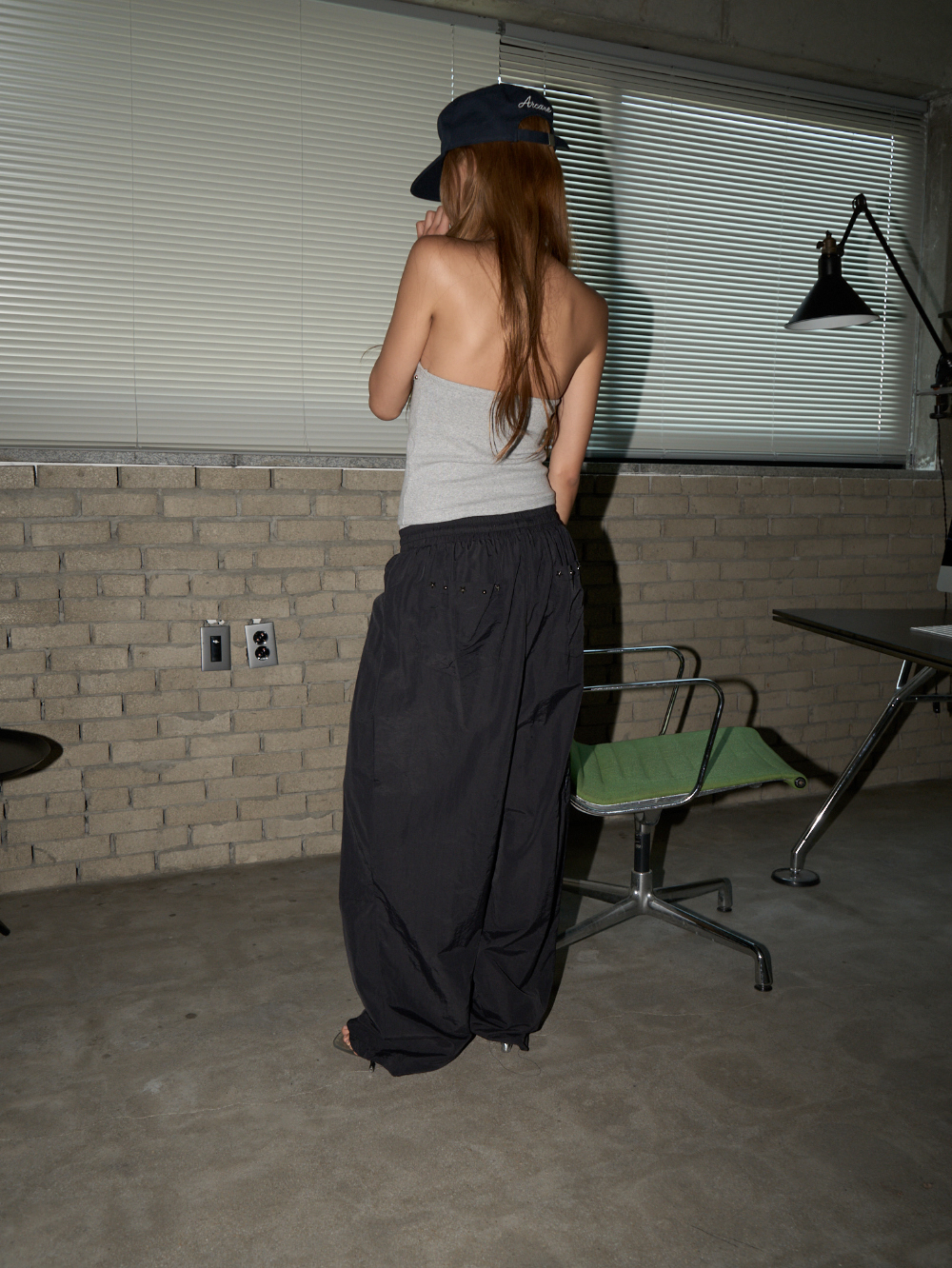 Star Embellished Nylon Pants