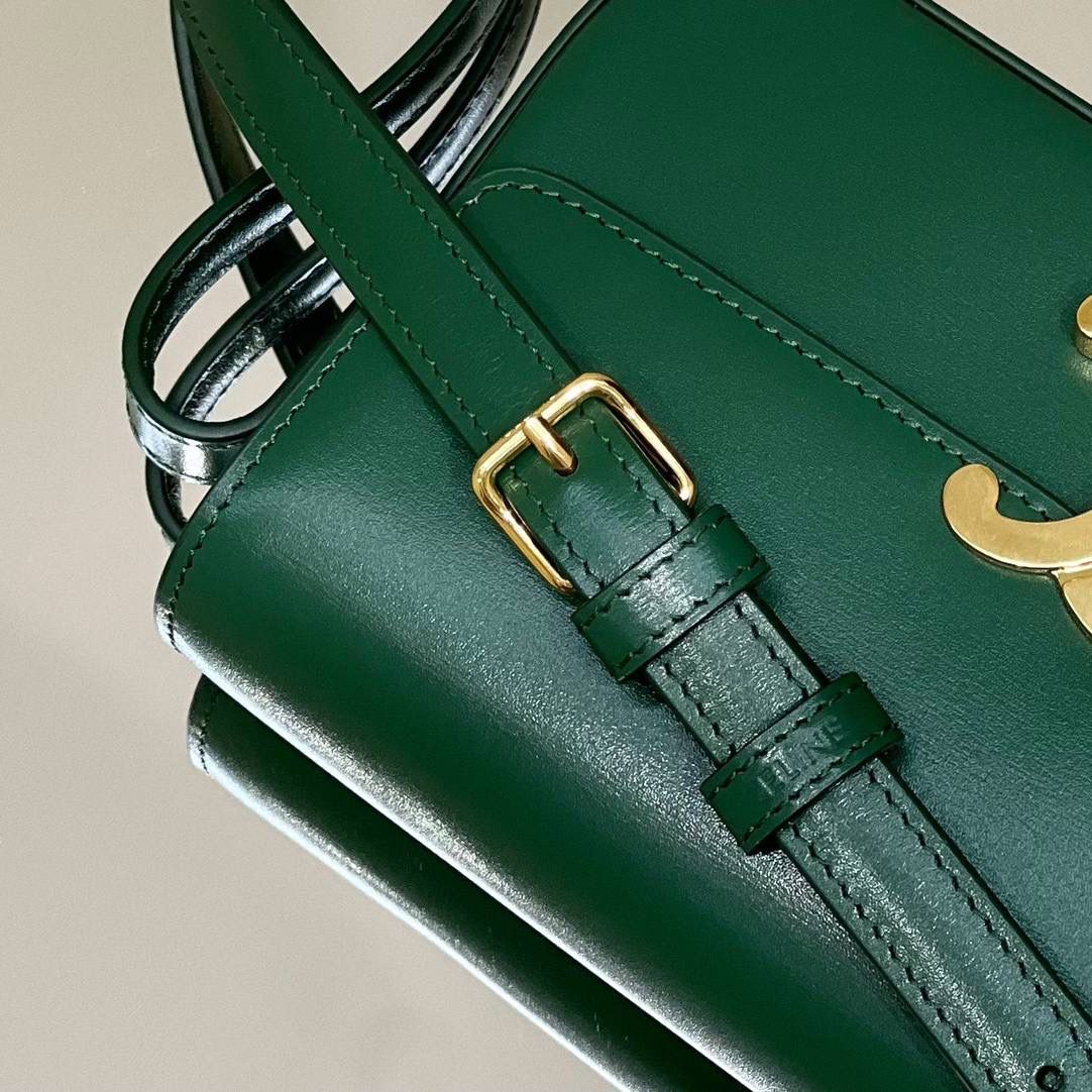 🔥大货实拍图 𝗖𝗘𝗟𝗜𝗡𝗘 ♥ 𝗧𝗥𝗜𝗢𝗠𝗣𝗛𝗘 𝗦𝗛𝗢𝗨𝗟𝗗𝗘𝗥 𝗕𝗔𝗚 型号：194143 尺寸：20*10*4cm