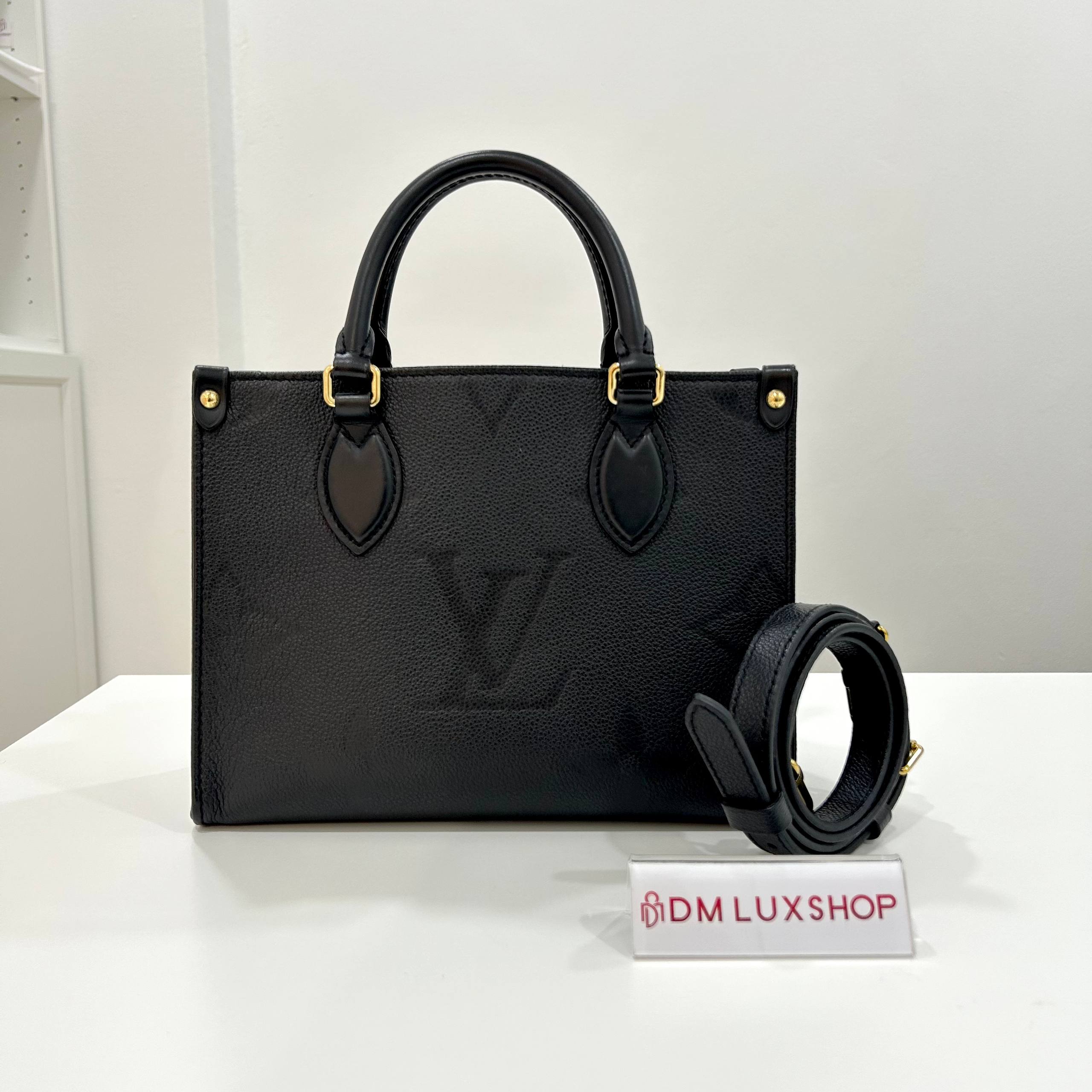 LV Black Empreinte Monogram OnTheGo PM