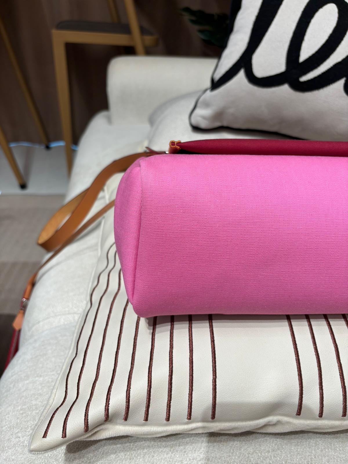 Hermes Herbag 31 Stamp Z Bubble Gum / Rubis / Nature 100%Authentic, 95%New ✅收據✅Key Lock✅Dust bag