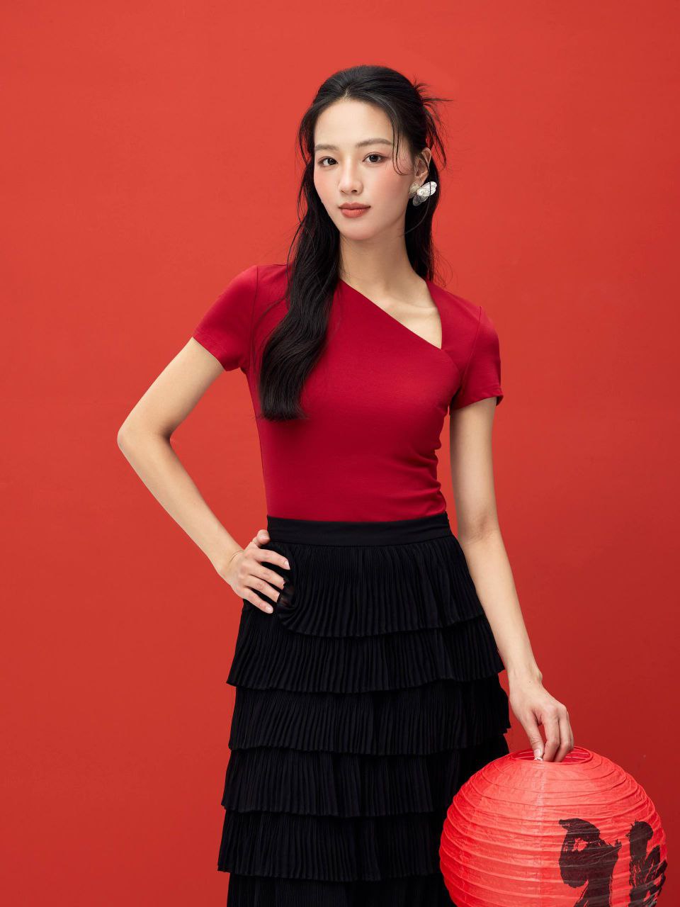 蛋糕显瘦长裙 S0095