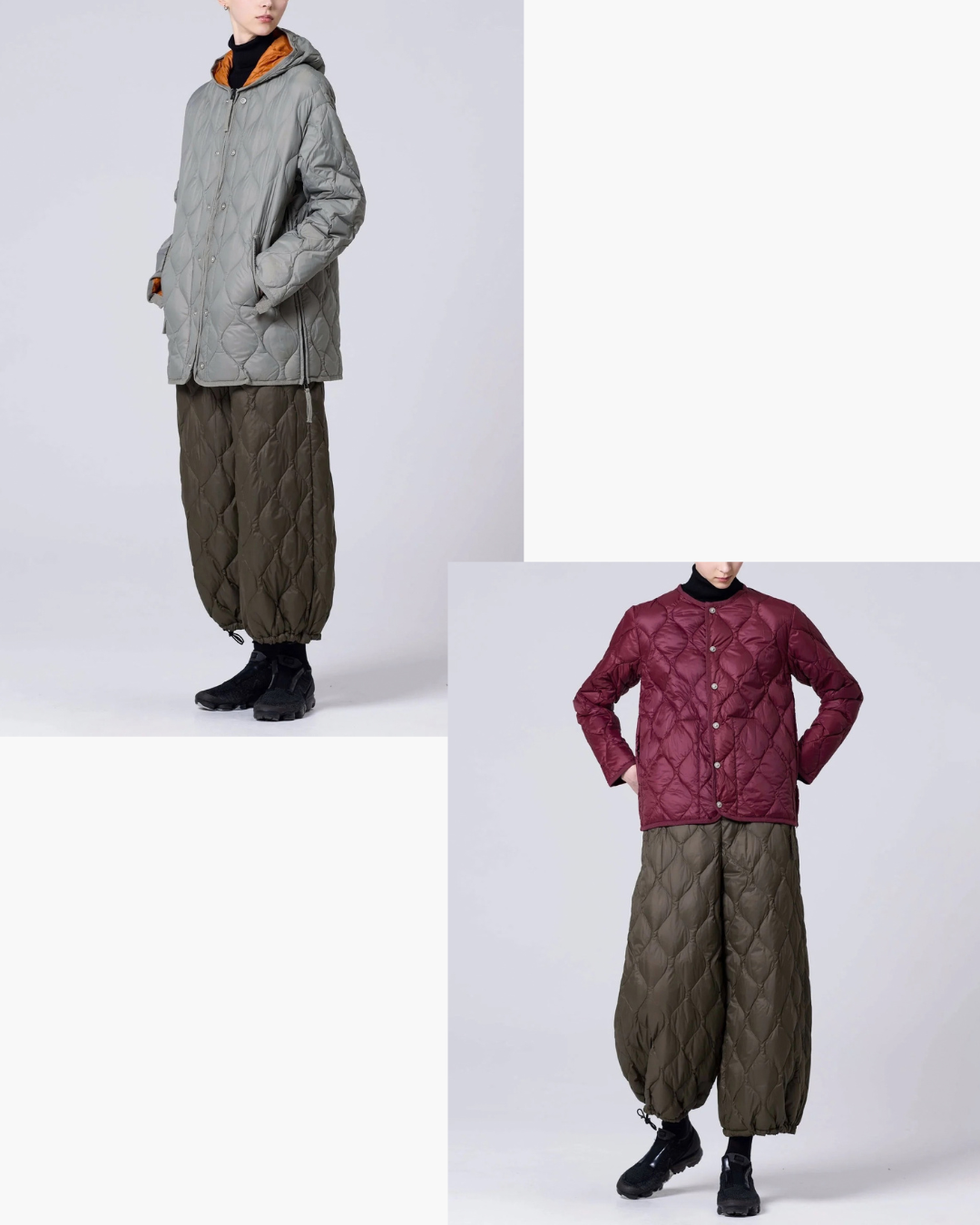 日本代購【 2026秋冬新商品 日本直送 TAION 軍事風 羽絨裙褲 Military Split Down Skirt Softshell 】