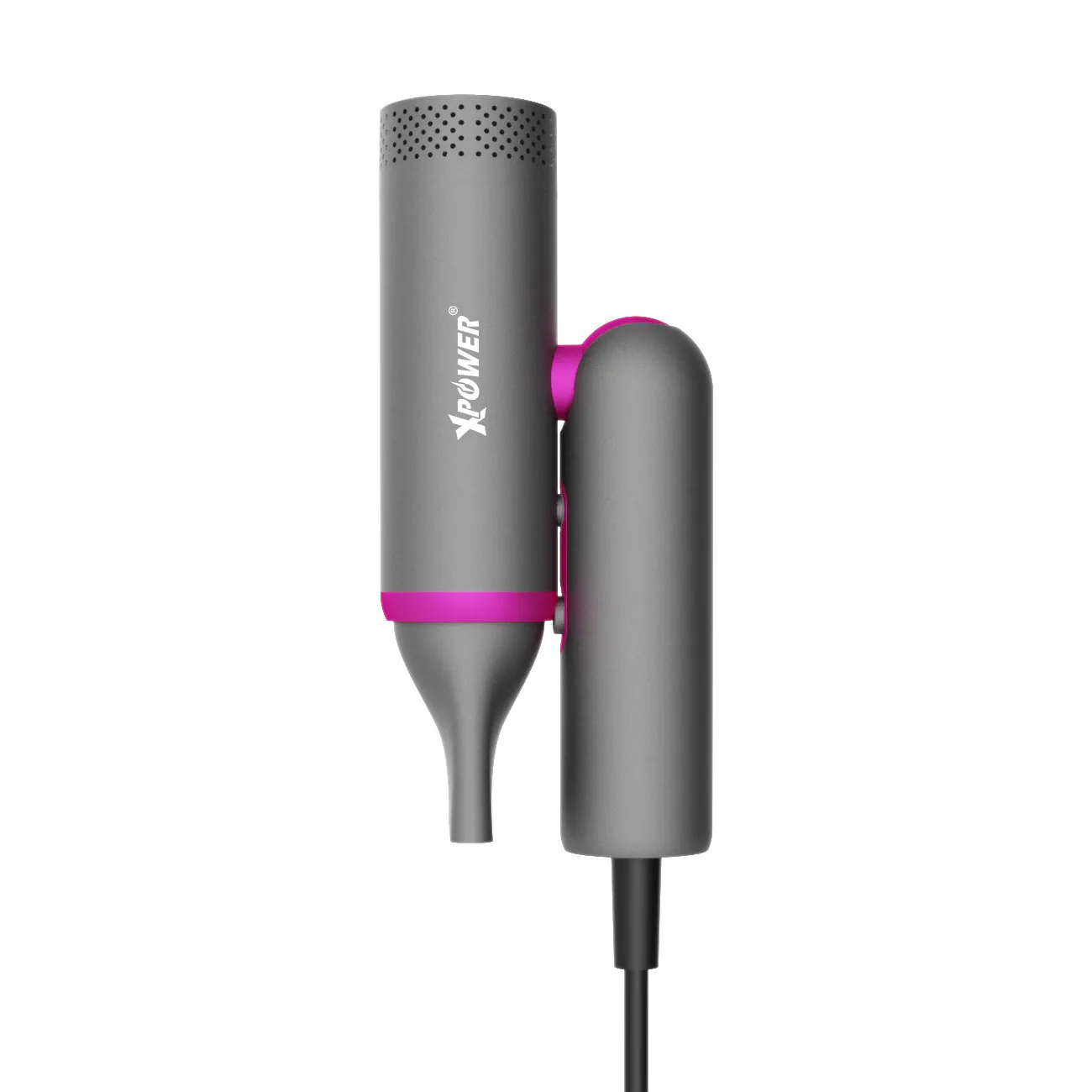 [香港行貨 | 1年保養] XPower POWERFINE PF1 全球最細可摺疊100-240V旅行負離子護髮風筒 - 灰色 XP-PF1-GY || 粉紅色 Pink XP-PF1-PK