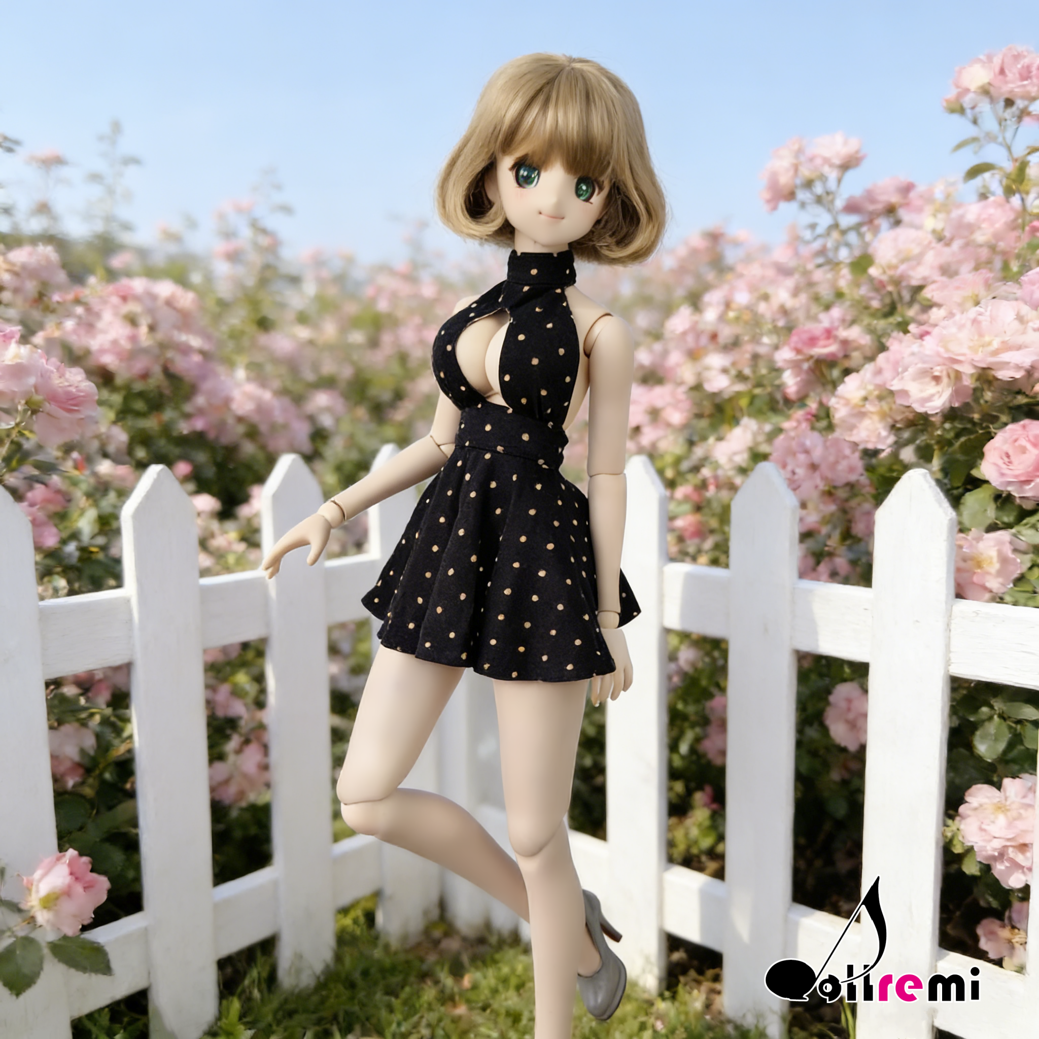 【dollremi】(DD0283C) 開胸傘裙 Open chest umbrella Dress
