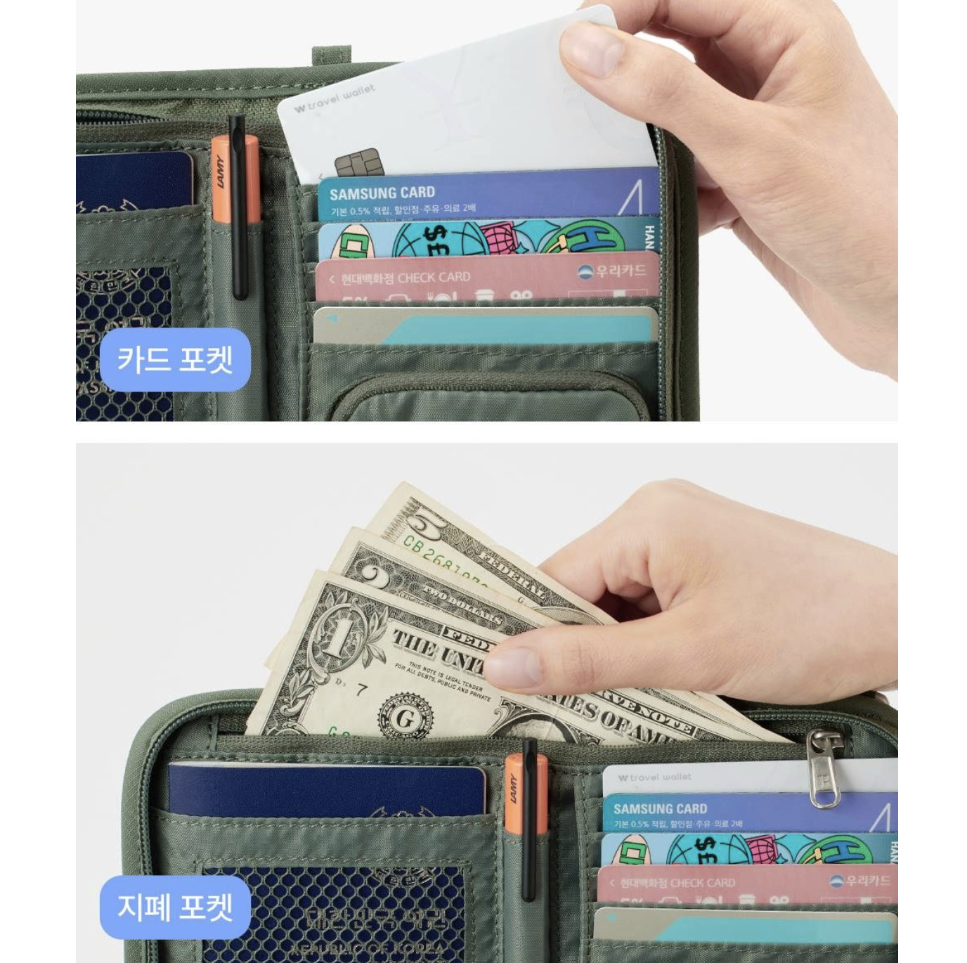 韓國 Branden Safe Plus 防盜 旅行銀包 斜揹袋｜ Cross Wallet Bag