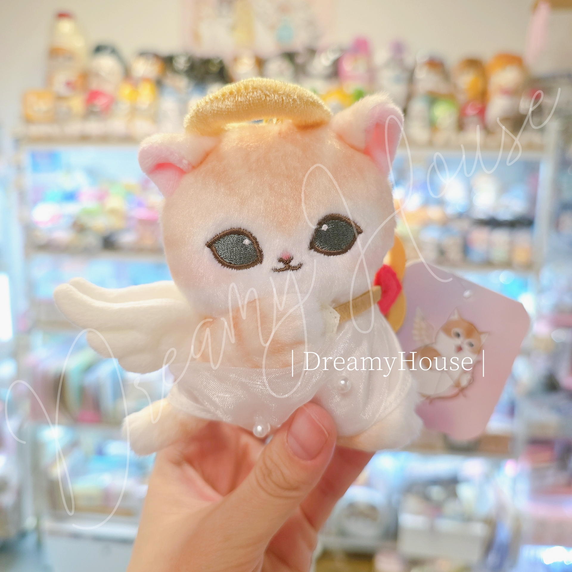 日本 Mofusand貓咪 鯊魚貓 mofumofu store 丘比特&天使 公仔吊飾