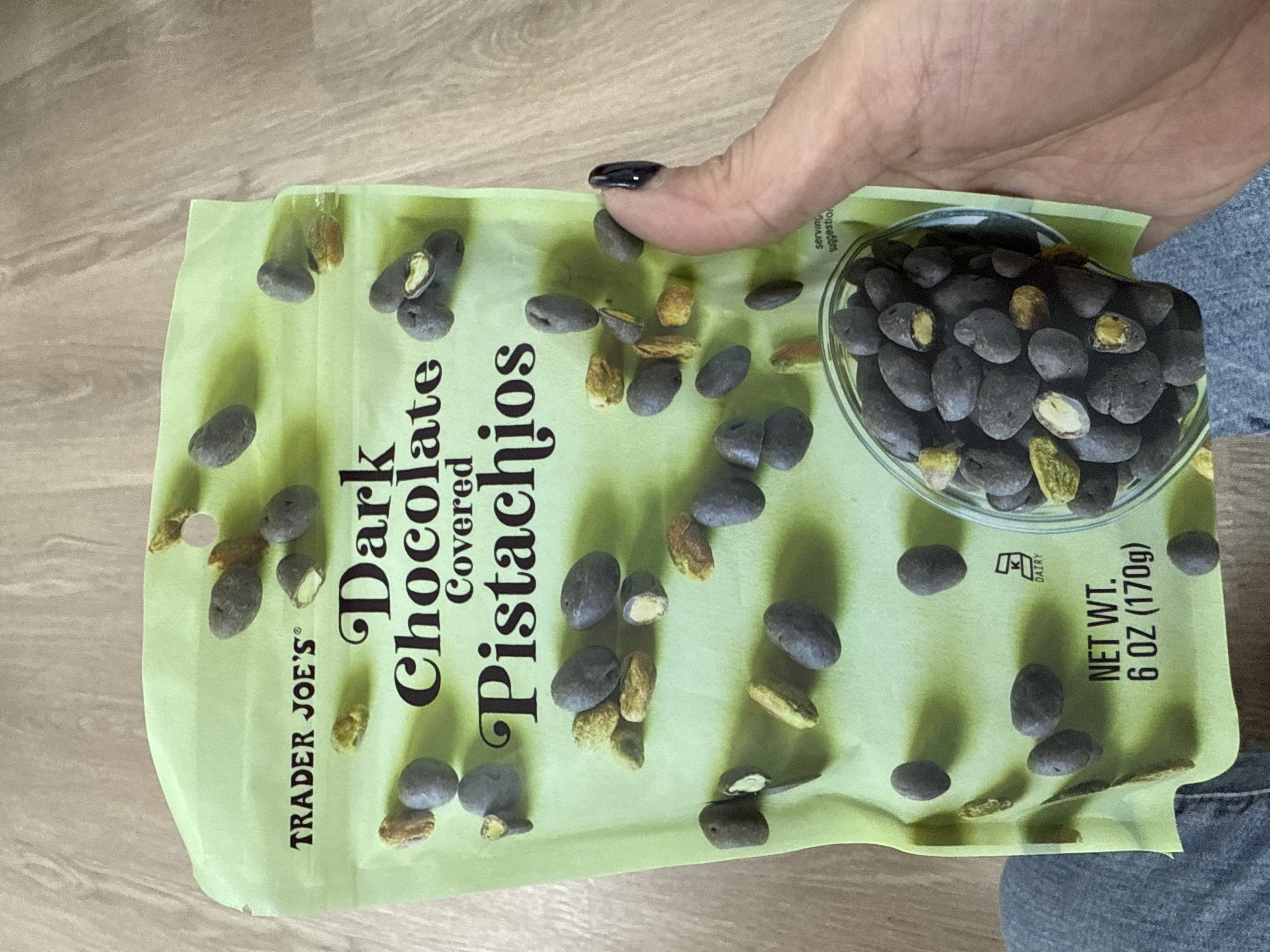 美國直送 現貨 Trader Joe's  黑開心果朱古力 170g