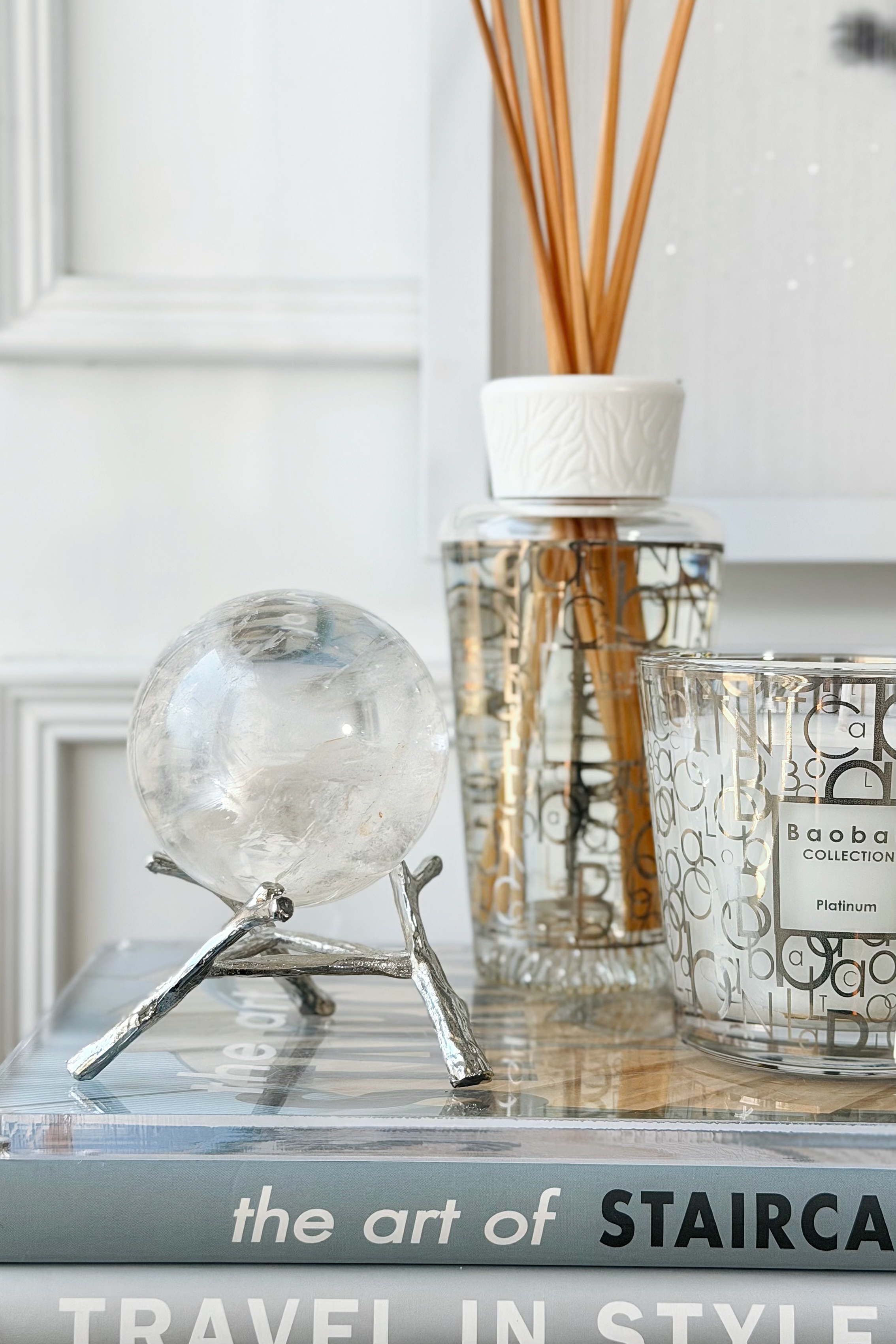 ༒6.95cm白水晶球༒ CQ.6AC5AGA88-RA10*1A8