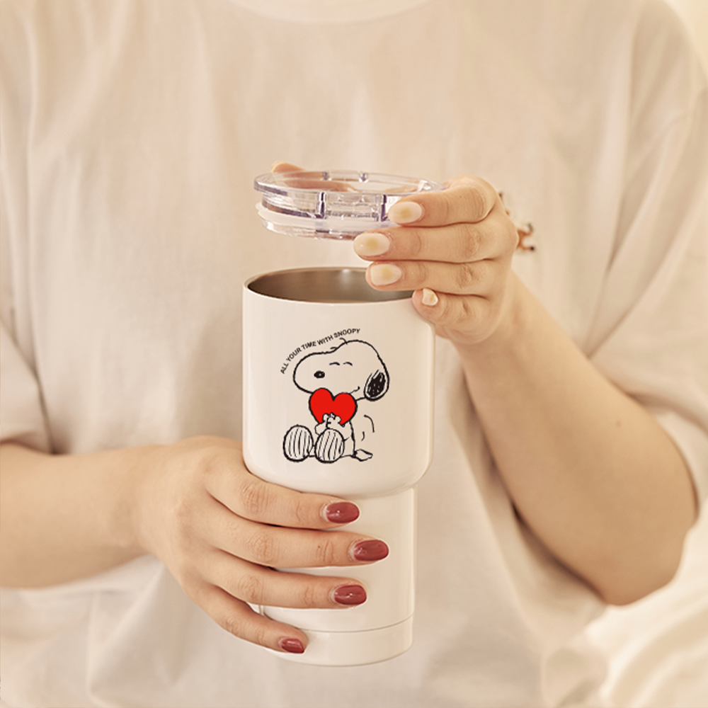 [Peanuts] Snoopy Heart Tumbler 600ml