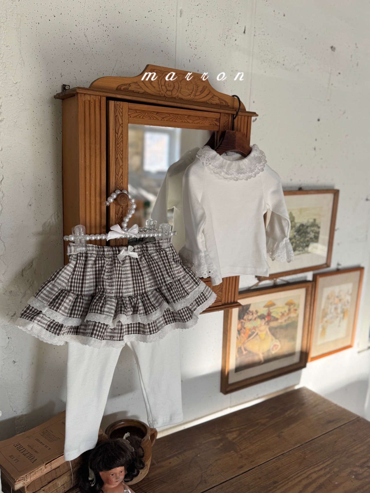 🇰🇷Marron skirt leggings