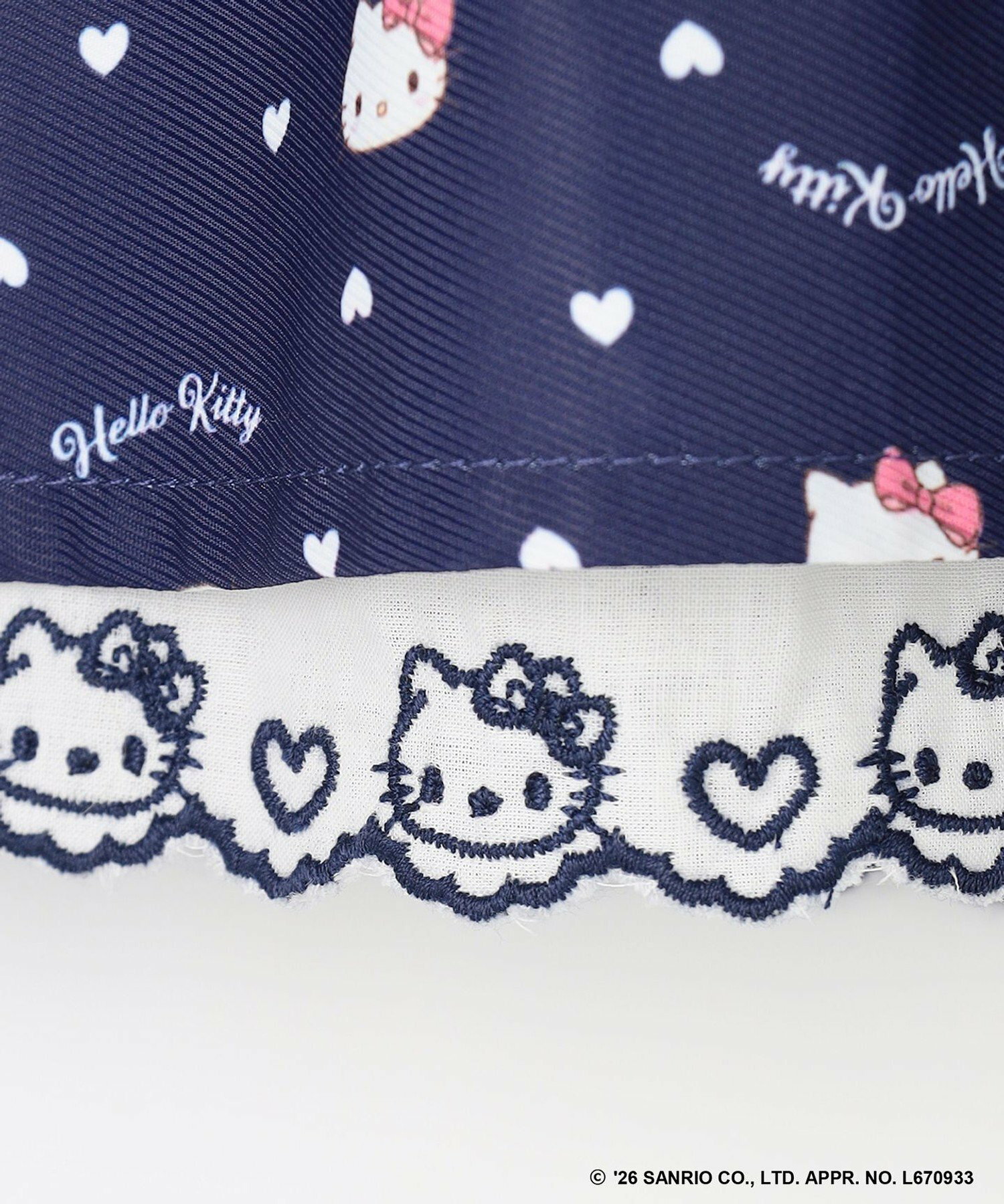 🆕【⭐訂購⭐】🇯🇵日本直送 🌀 #Kitty  蕾絲刺繡裙擺 印花半身裙［2款選］🌀  [ELJA-0074][261108]