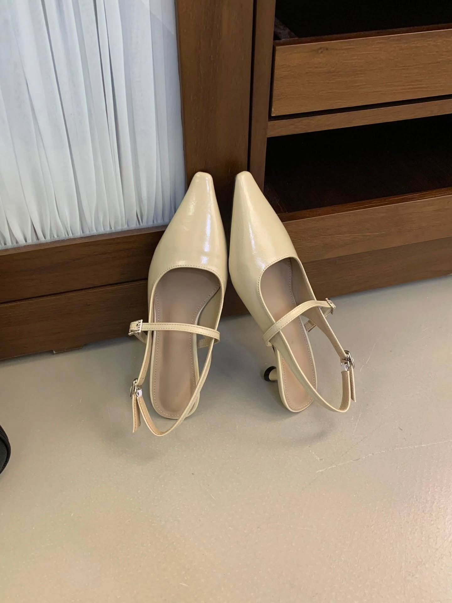 659-2 气质玛丽珍尖头高跟鞋🇨🇳