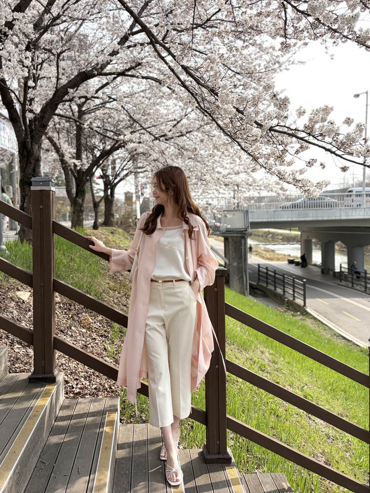 Minimal Tapered Ankle Pants (Ivory)