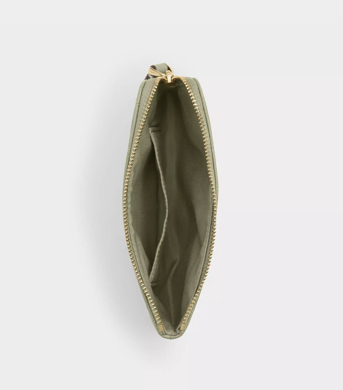 COACH Corner zip wristlet with quilting