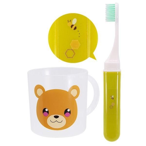 現貨🇯🇵動物可愛牙刷及漱口杯套裝