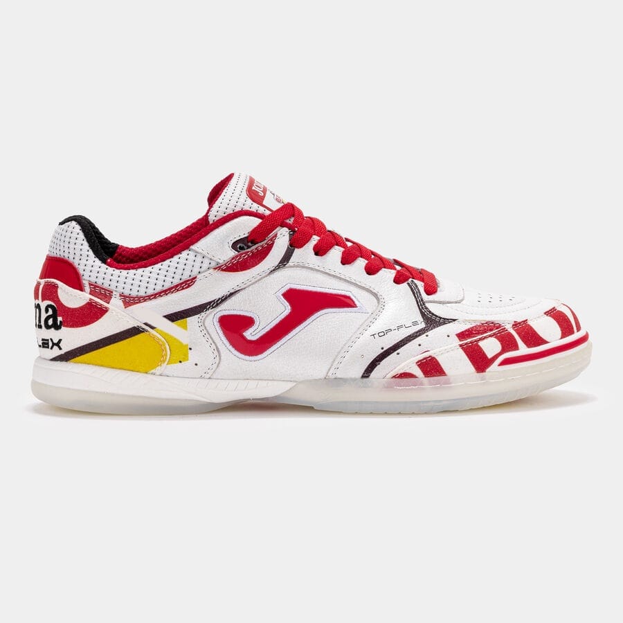 Futsal Shoes Top Flex 26 Indoor El Pozo White Red