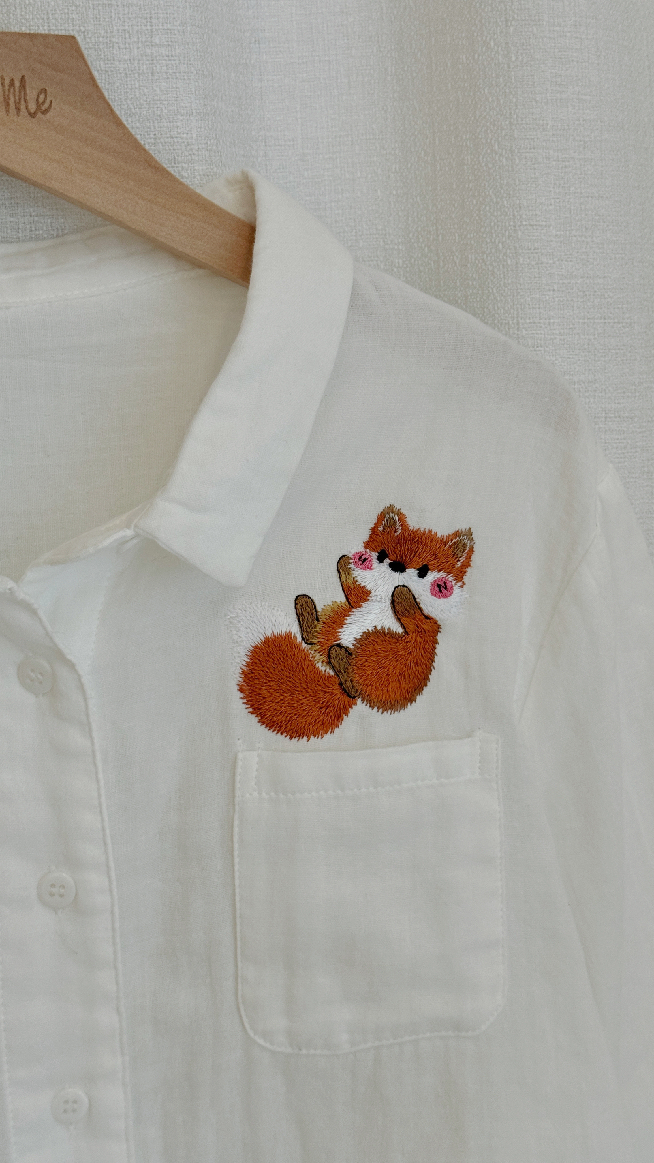 A Fox Kind of Day｜独家手作刺绣衬衫 🦊