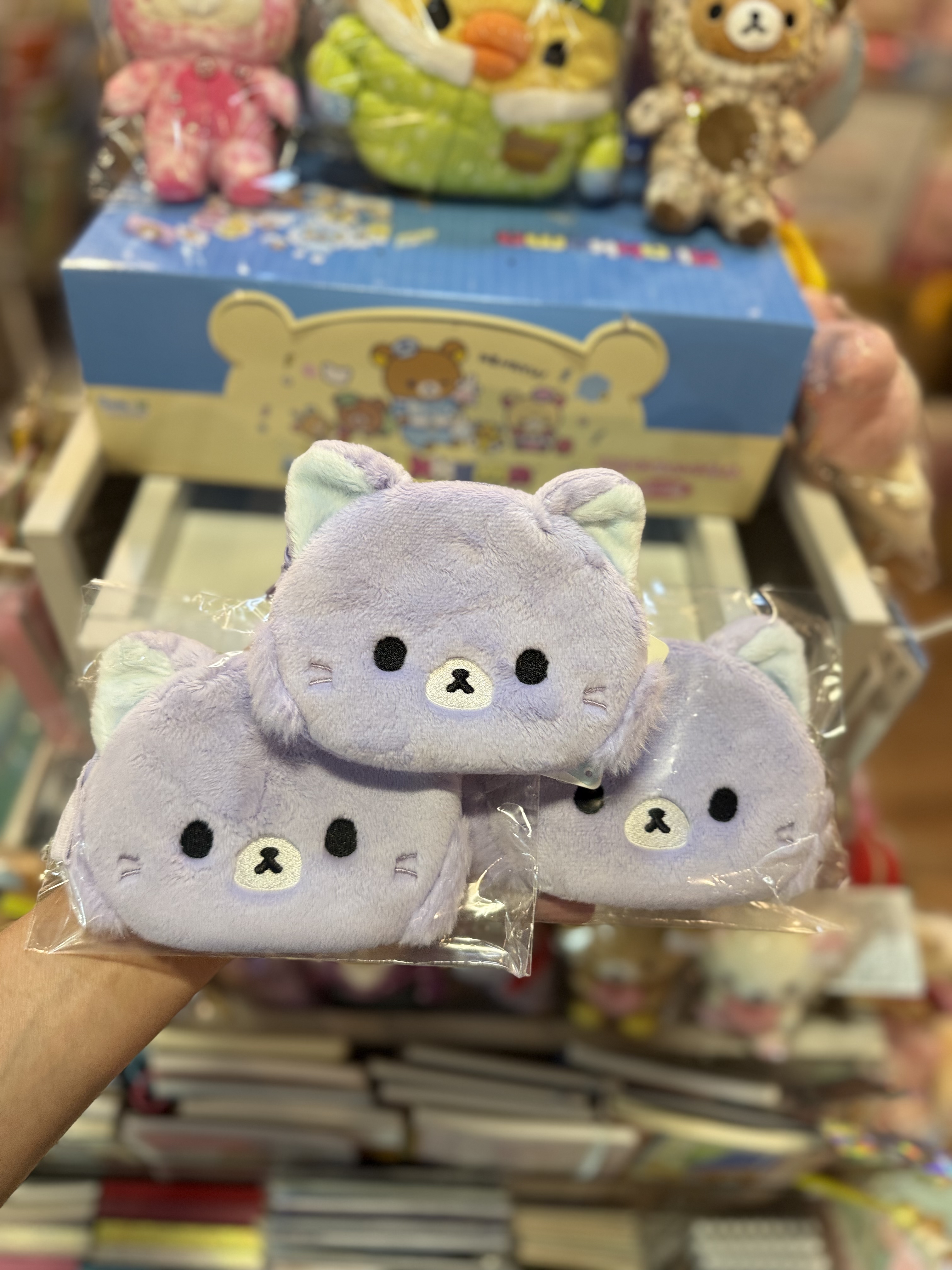 《現貨》全新Rilakkuma瓦瓦貓頭型散銀包