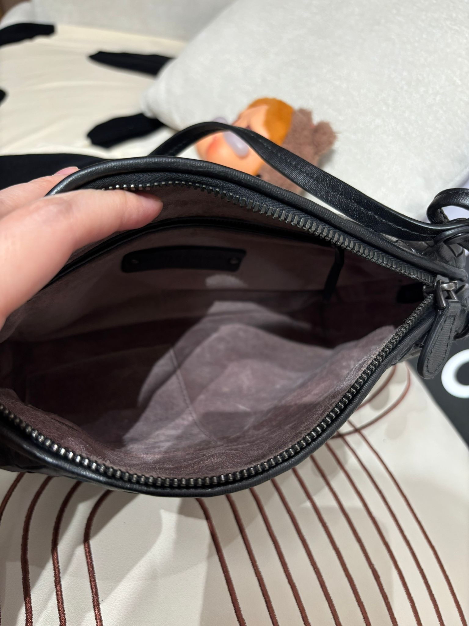 Bottega Veneta BV Crossbody Bag Black 100%Authentic, 95%New ✅Dust bag