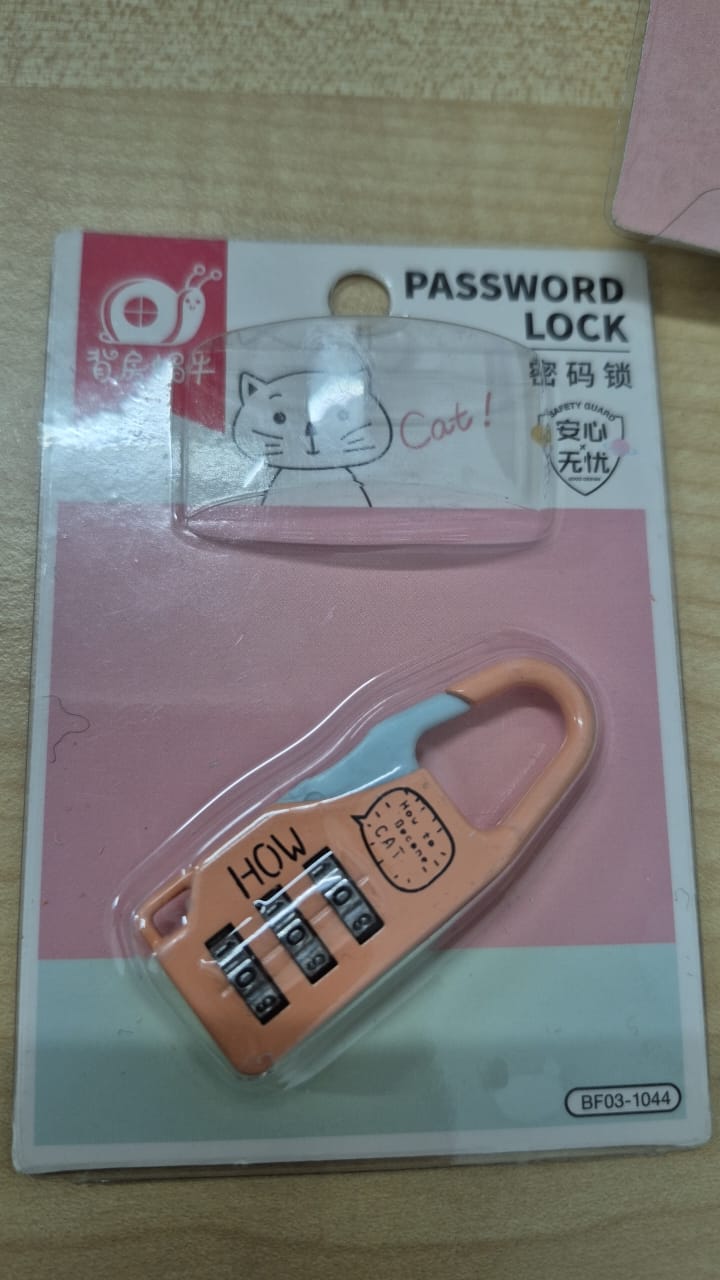 10442 Travel Padlock Password Lock Cat Series BF03-1044 