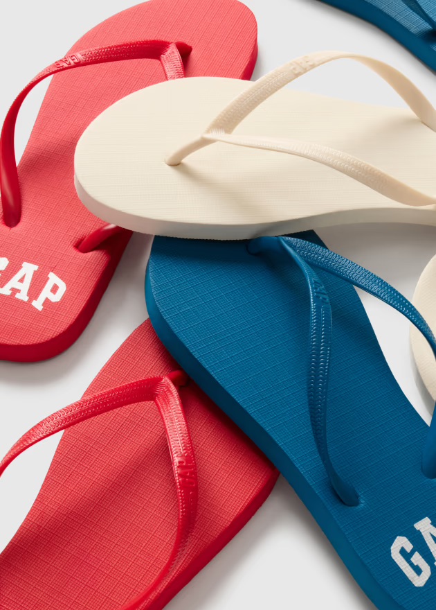 【落雨/去沙灘必備】Gap Logo Flip Flops 女裝人字拖鞋 - 輕量防滑、防水