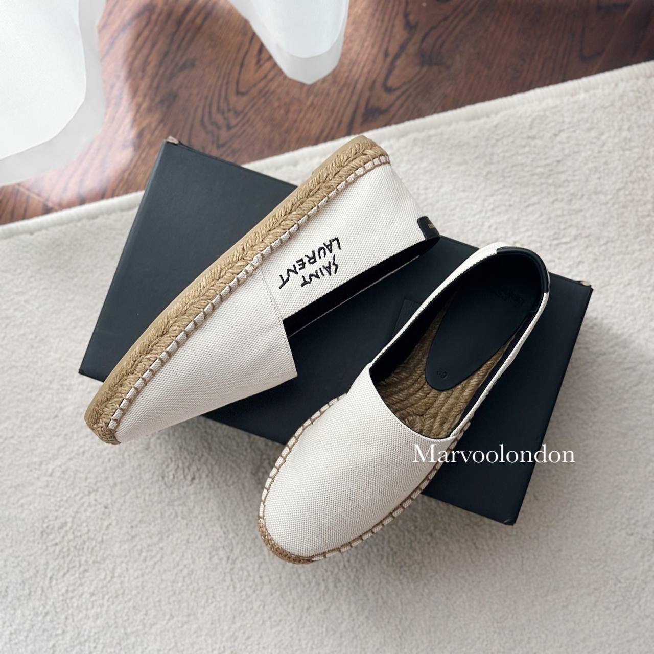 斷碼優惠✨訂貨🍒Saint Laurent 刺繡logo 漁夫鞋 Size 35 35.5 36 37