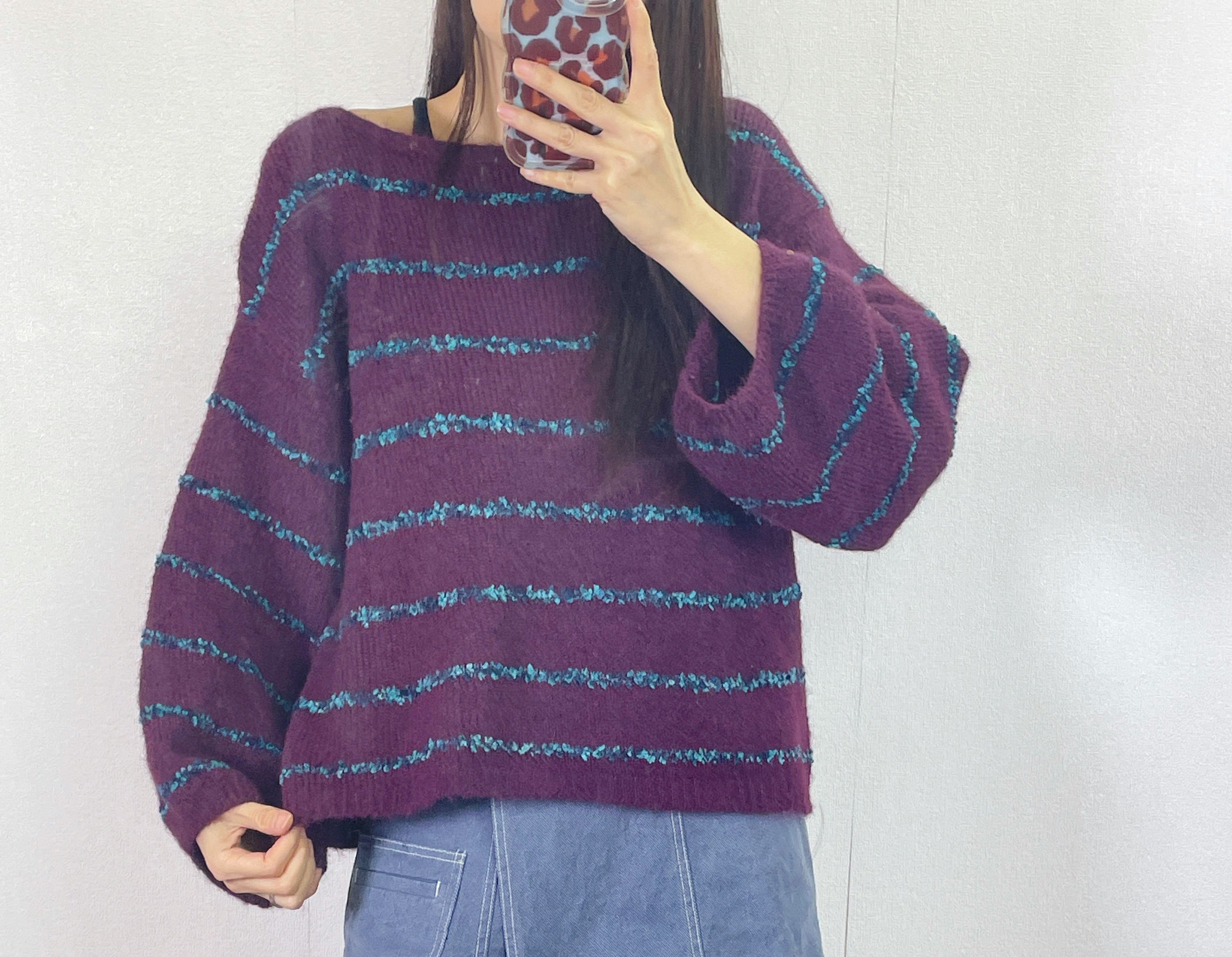 K5533 間線鬆身針織top