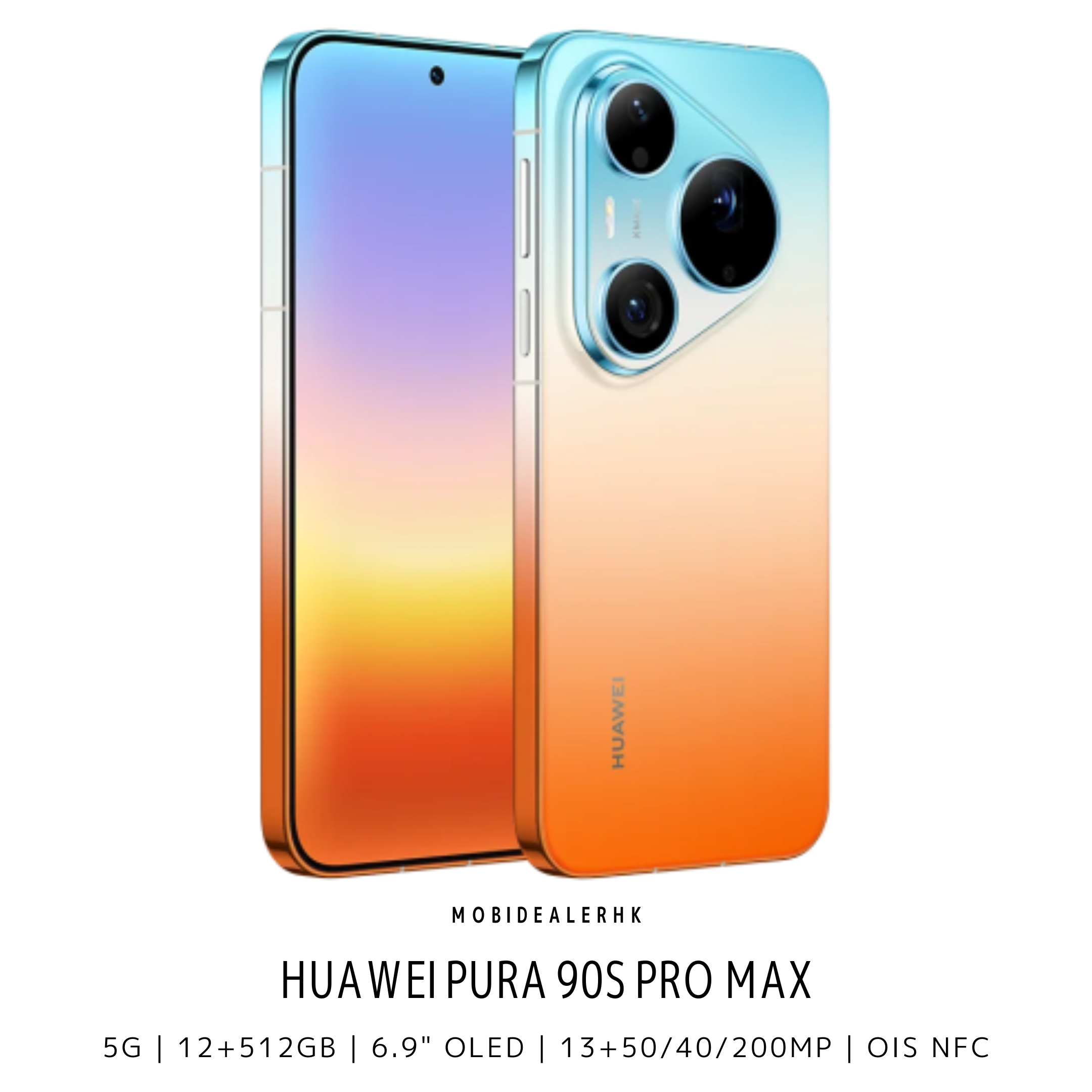 Huawei Pura 90s Pro Max | 華為 Pura 90s Pro Max | 5G | 智能手機 | 12+512Gb | 6.9" OLED | 13+50/40/200MP | OIS