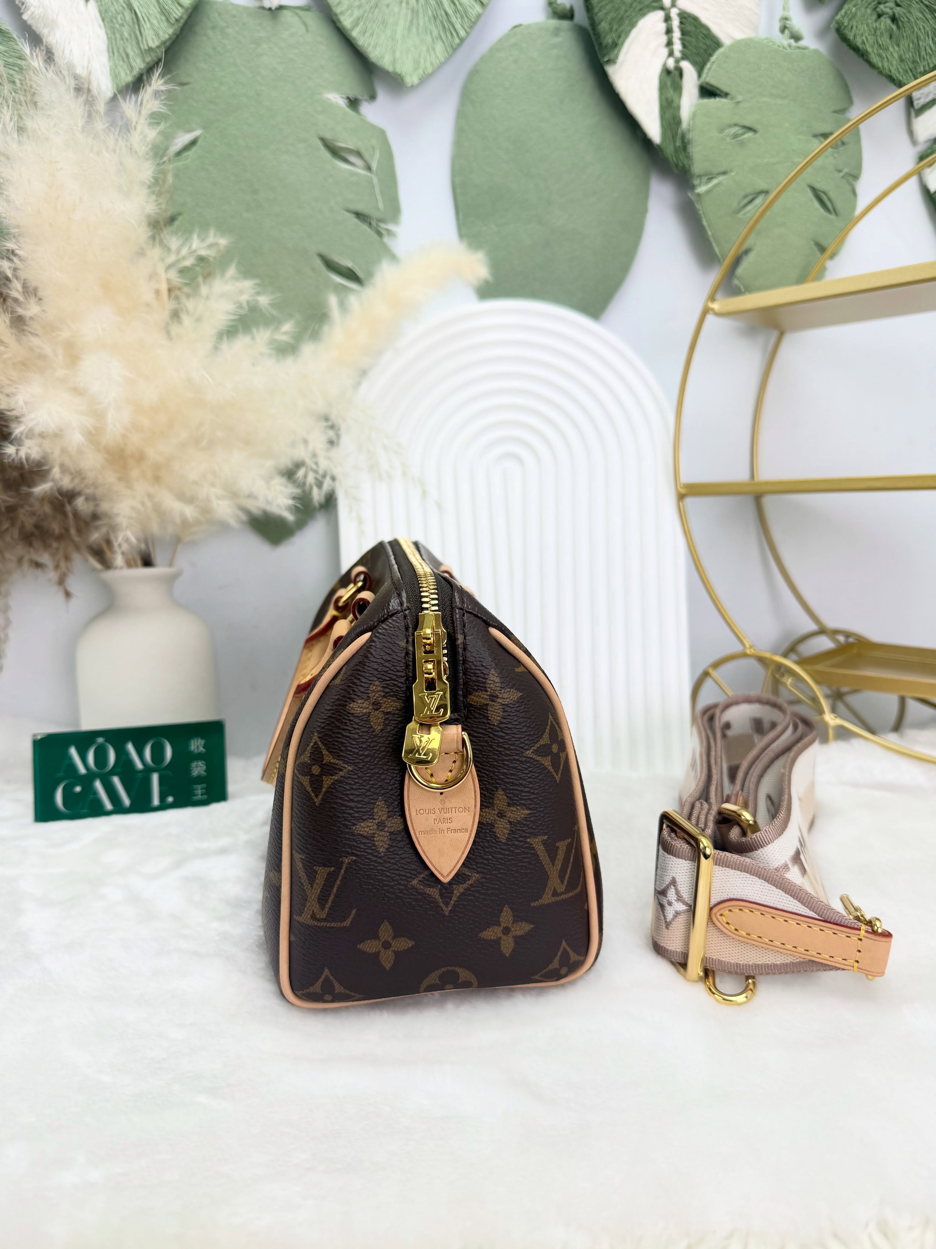 LV👜 PRE OWNED🛍️老花speedy20 🤎晶片款 2024年專門店單 有塵袋 💼